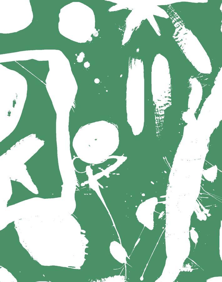 Chris Benz 'El Quijote' Kelly Green Wallpaper - Premium Peel & Stick Removable Wallpaper for Living Room, Bedroom, Nursery Decor