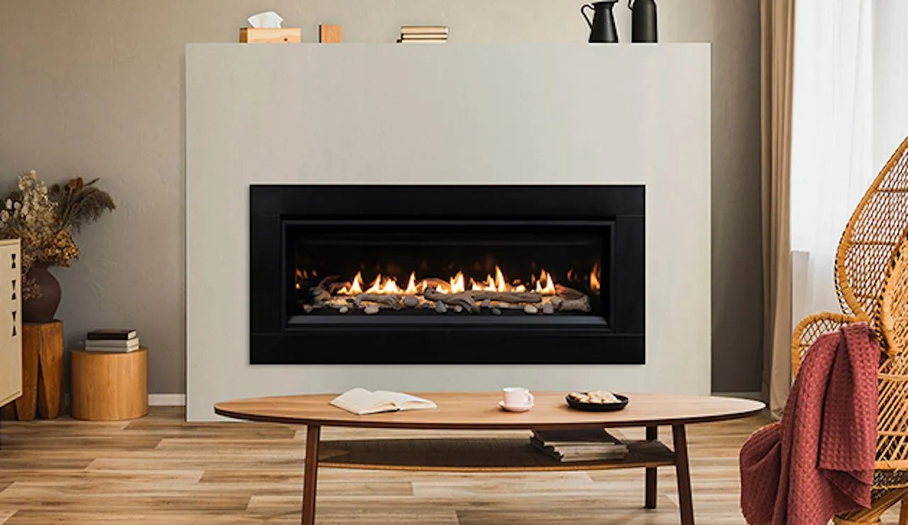45 Inch Contemporary Linear Direct Vent Gas Fireplace - DRL3545 | Modern Home Heating Solution for Living Rooms & Bedrooms