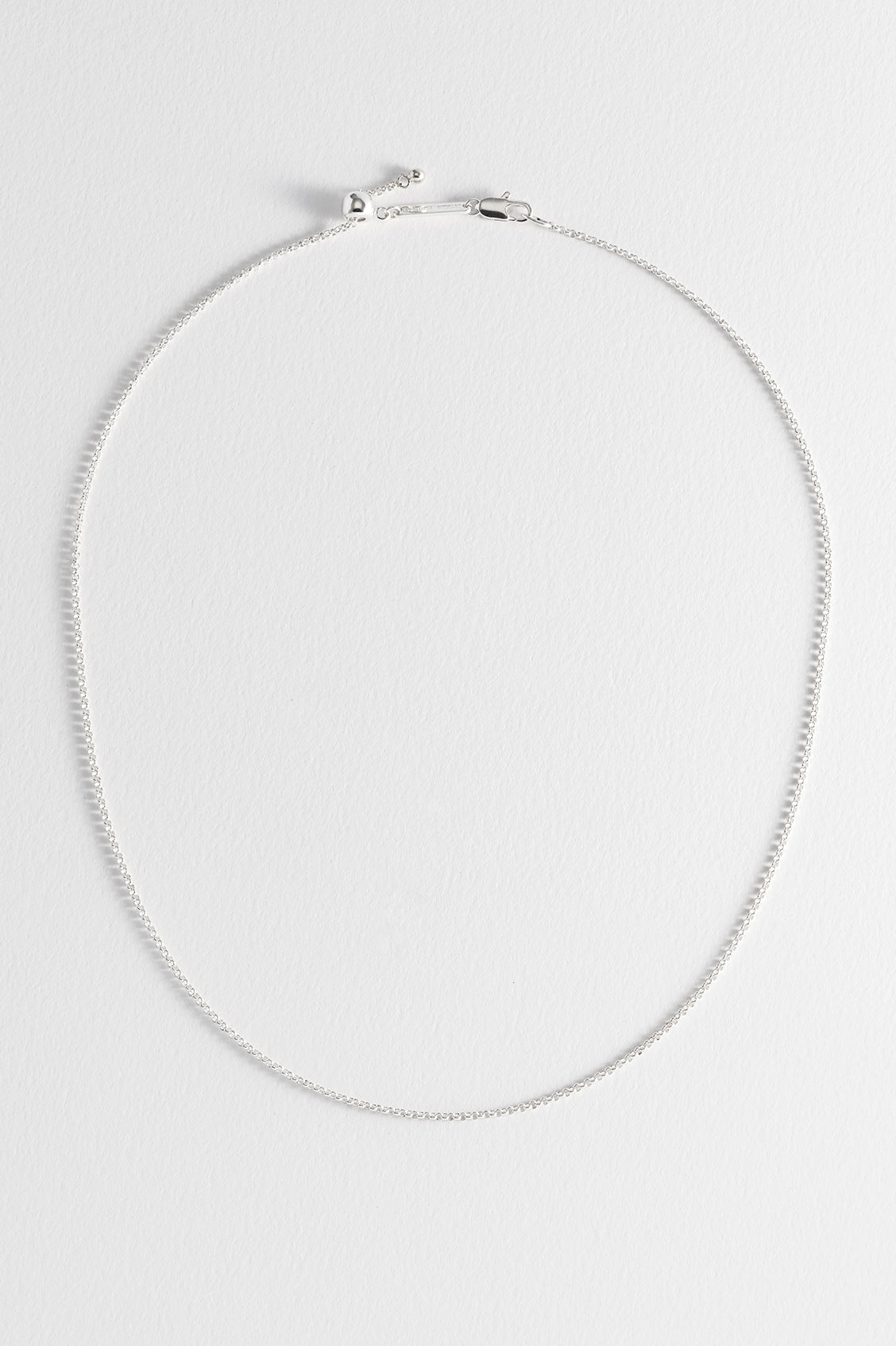 Sterling Silver Plated Belcher Chain Necklace Eb5283S - Elegant Layering Jewelry for Women, Perfect for Daily Wear, Parties & Gifts