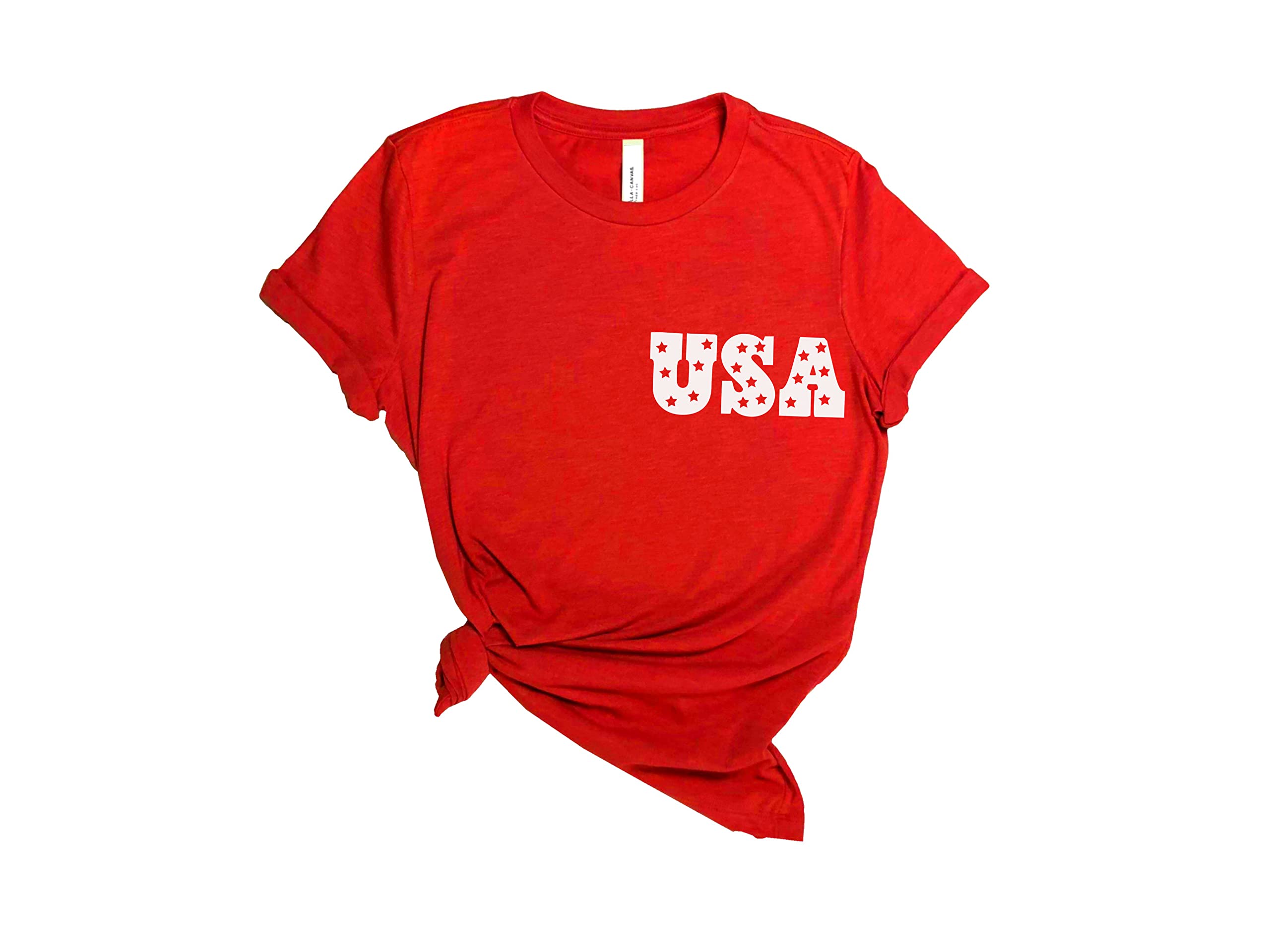 USA Patriotic Shirt - 4th of July American Flag T-Shirt with Stars & Stripes Design | Independence Day Celebration, BBQ Party, Memorial Day Outfit
