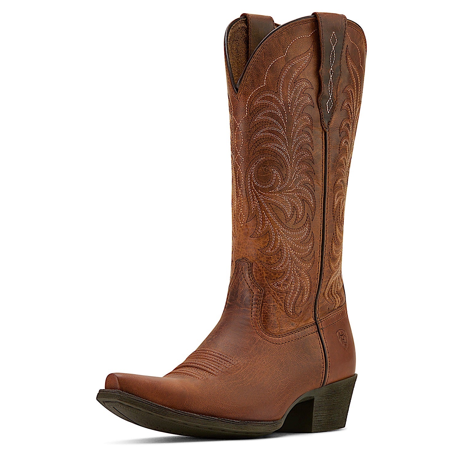 Ariat Women's Heritage X Toe Stretchfit Western Boots - Rich Oak Brown Cowboy Boots for Riding, Country Fashion & Outdoor Activities