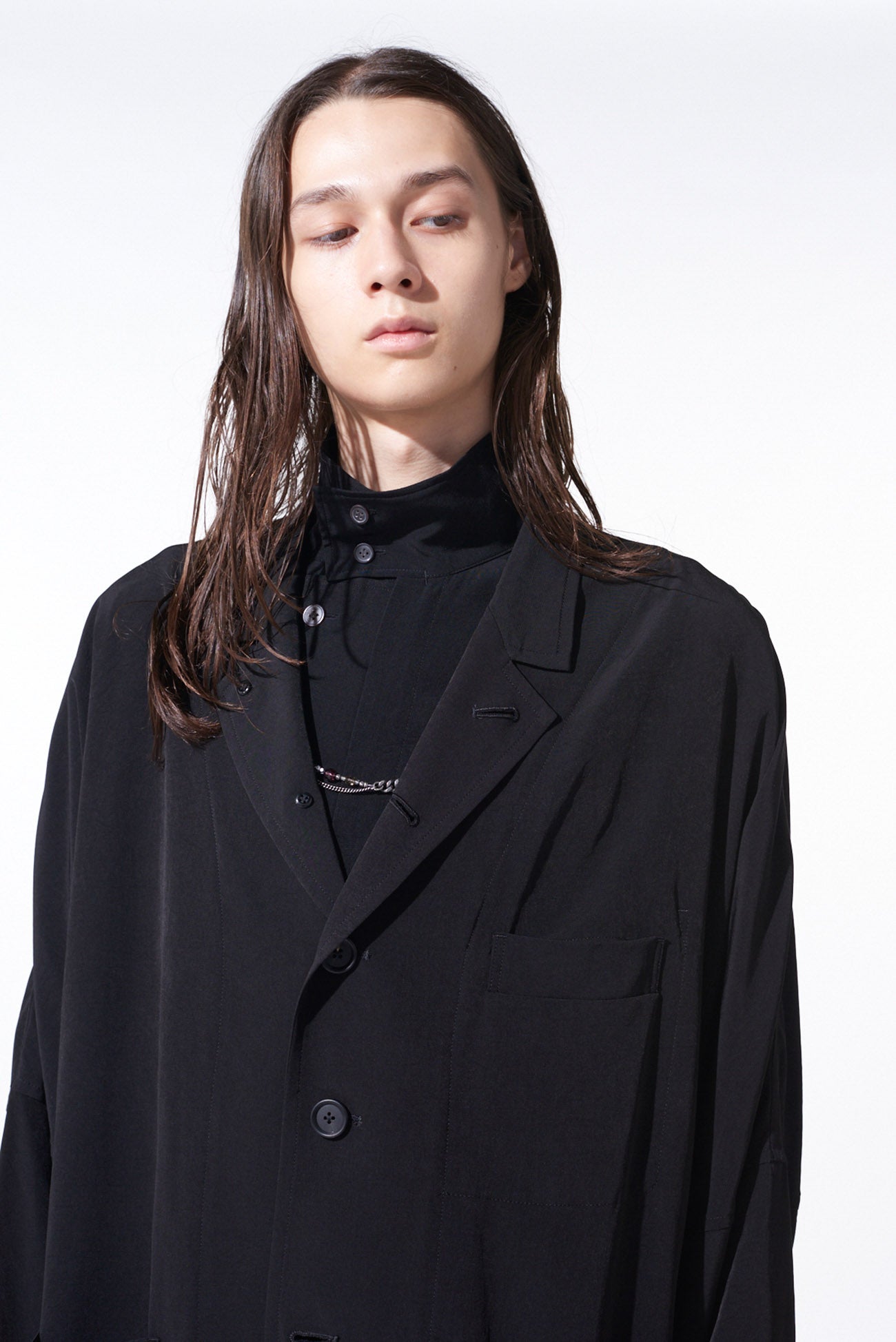 Elegant Crepe de Chine Raglan Sleeve Jacket for Women - Lightweight & Stylish Blazer for Office, Dinner & Special Occasions