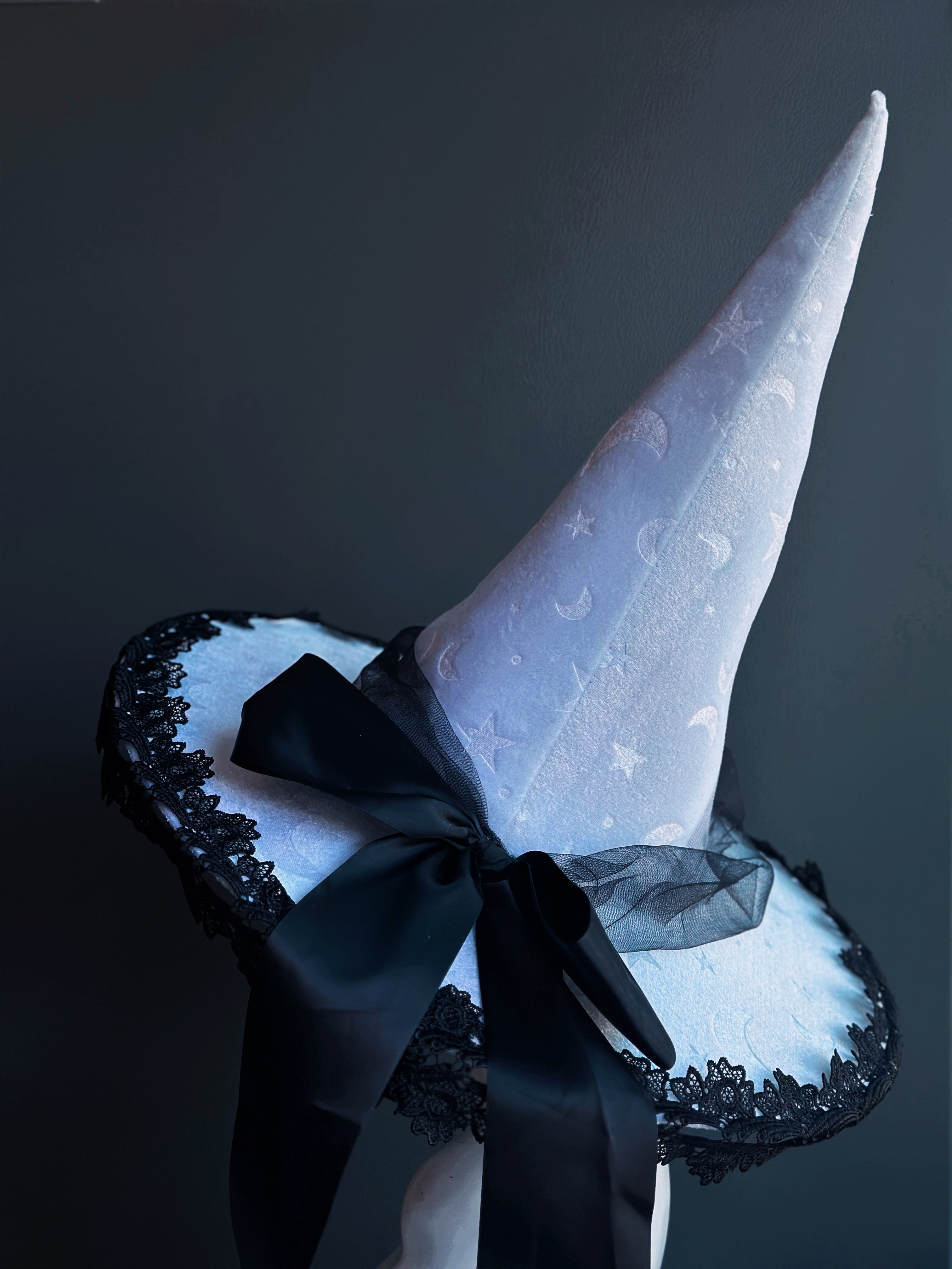 Celestial Enchantress Witch Hat - Gothic Halloween Costume Accessory for Women & Teens | Perfect for Cosplay, Witch Parties, and Halloween Events