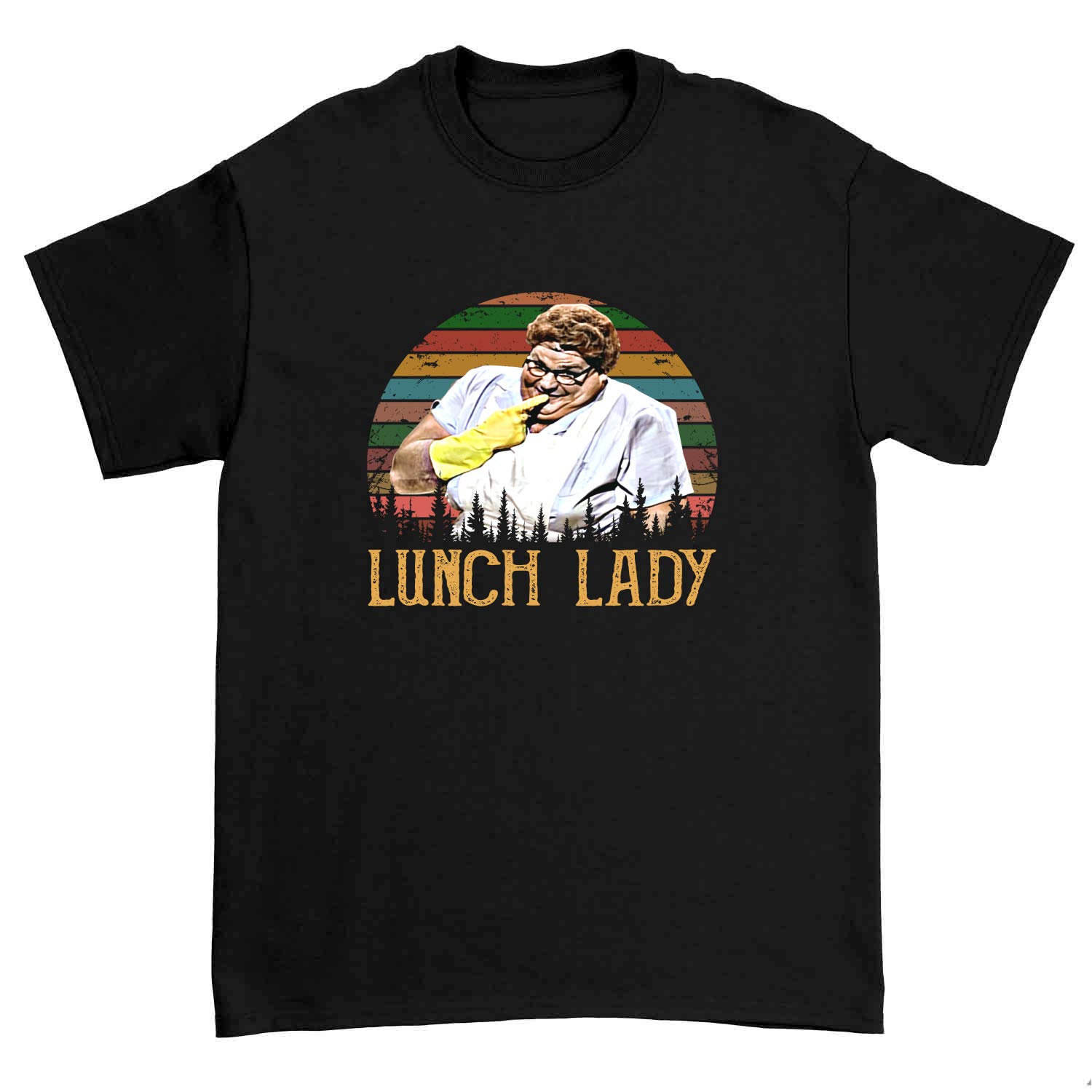 Vintage Lunch Lady Matt Foley Funny T-Shirt - Retro Comedy Gift for SNL Fans | Perfect for Costume Parties & TV Show Merch Collectors