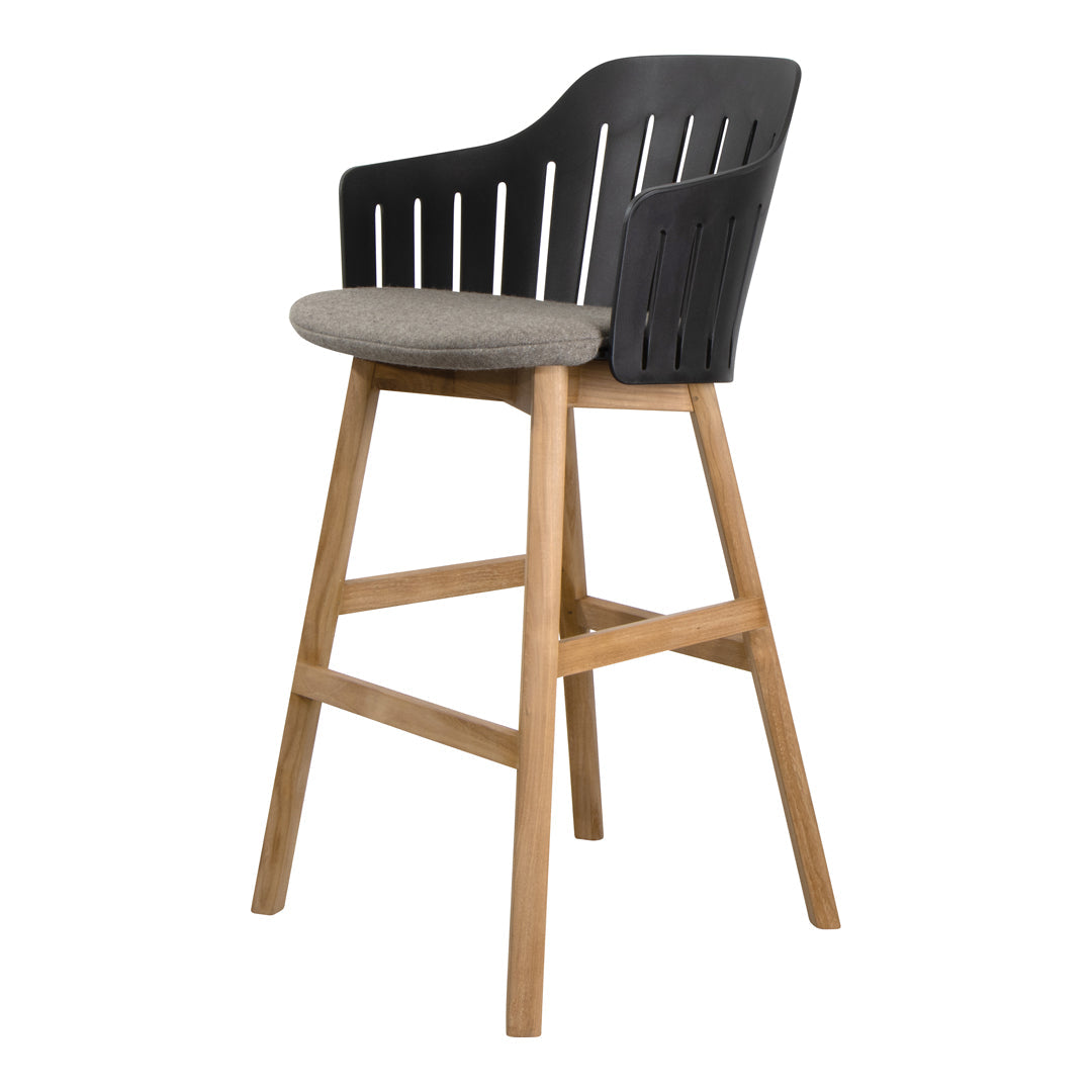 Premium Wooden Bar Stool with Comfortable Seat Cushion - Counter Height Dining Chair for Kitchen Island, Breakfast Nook & Home Bar Decor