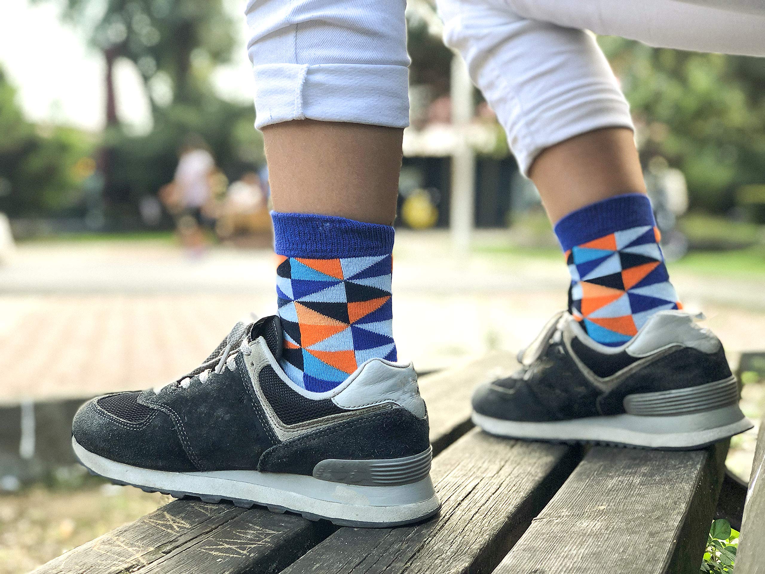 Kids 5-Pair Fun Colorful Cotton Crew Socks Gift Set - Soft Dress Socks for School, Sports & Everyday Wear - Cute Sock Box for Boys & Girls