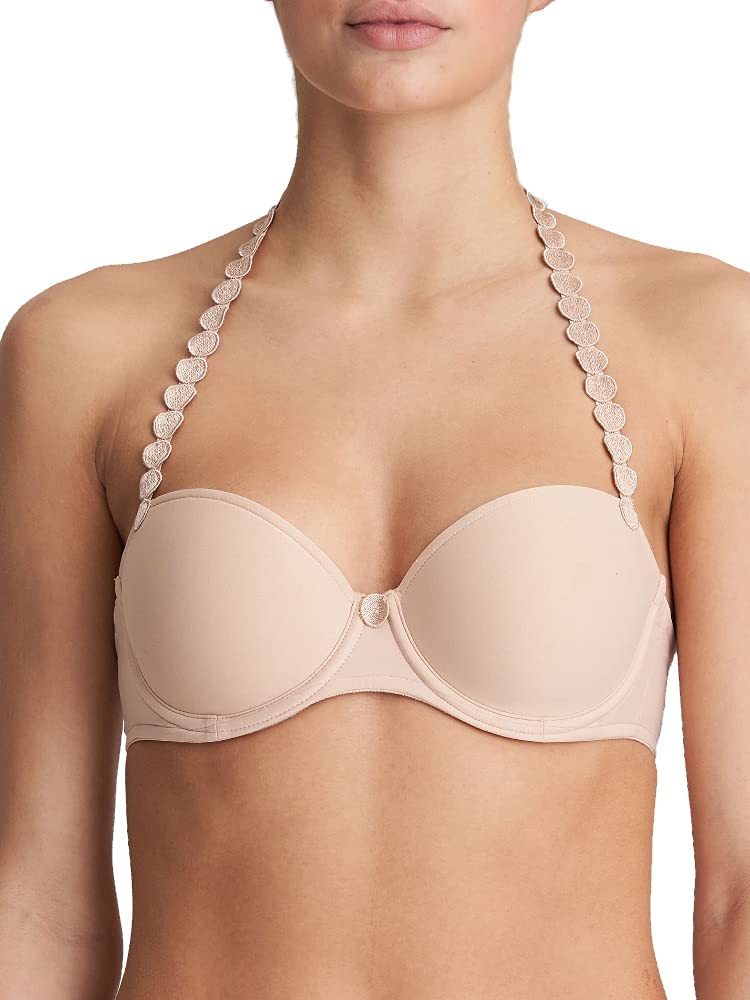 Tom Women's Balconette Bra 0829 - Caffe Latte, 30E - Comfortable Lace Underwire Bra for Everyday Wear & Special Occasions