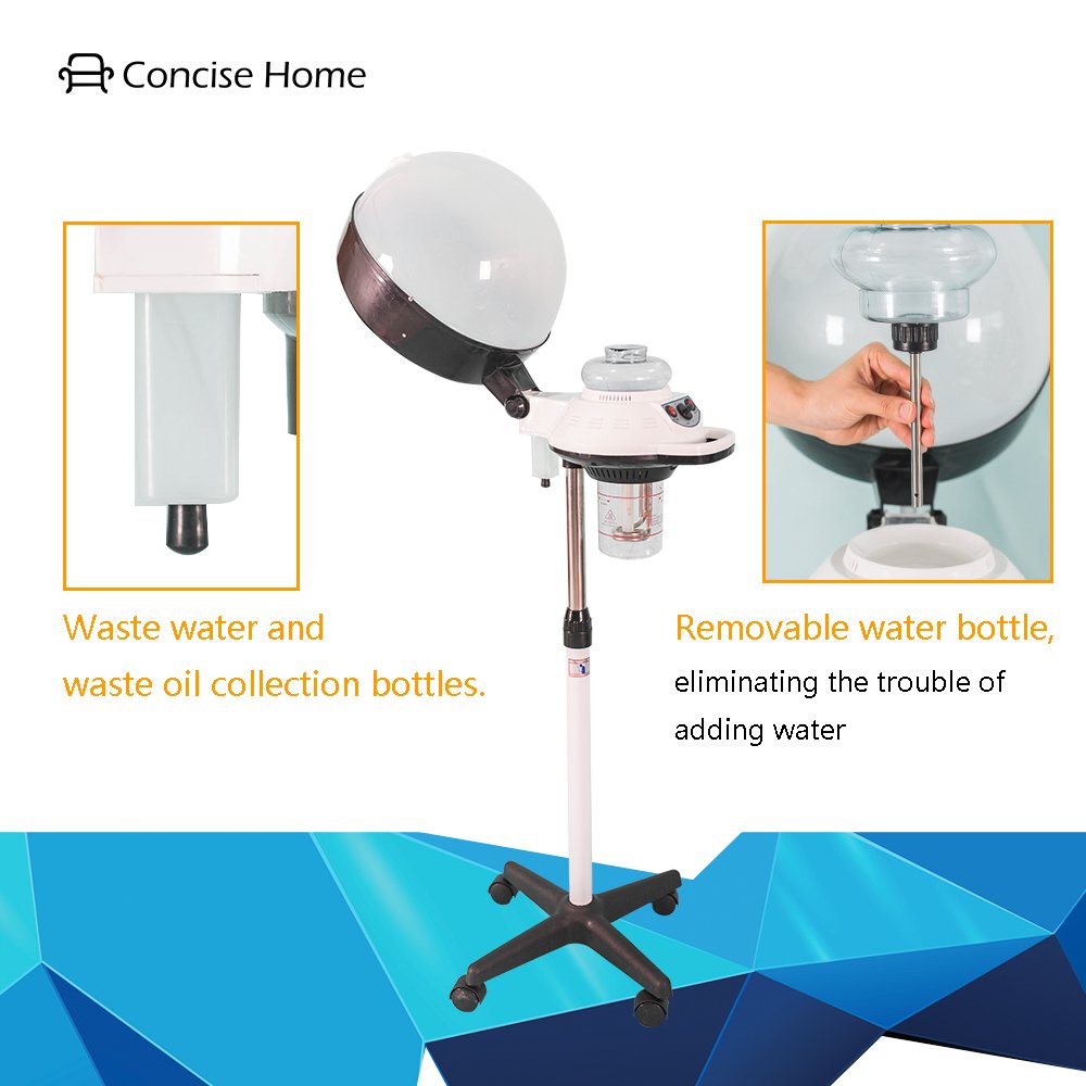 Professional Hair Steamer & Conditioning Machine with Rolling Stand - Salon-Quality At-Home Hair Treatment for Hydration & Repair | Perfect for Salons, Home Use & DIY Hair Care