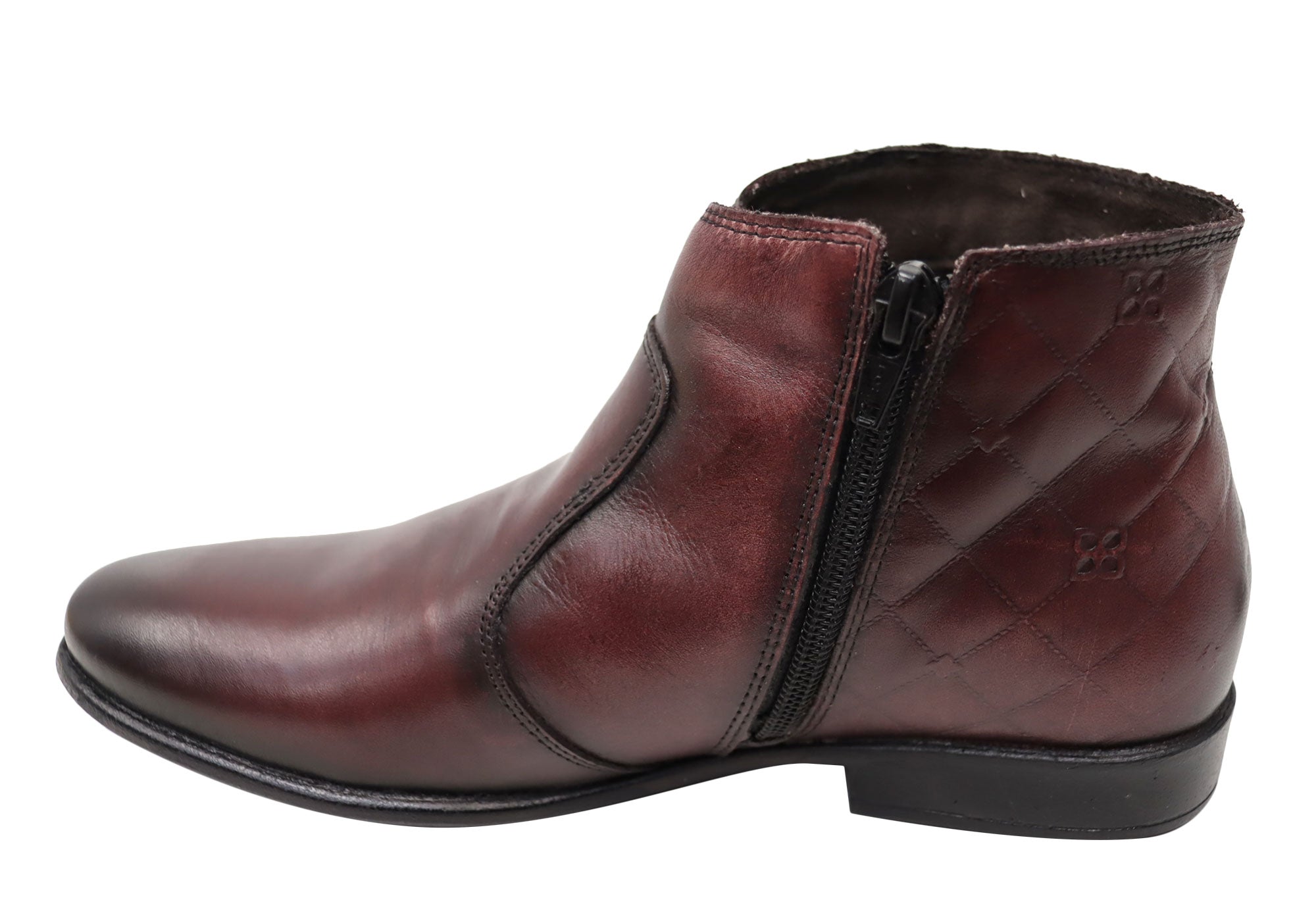 Perlatto Morgan Women's Comfortable Leather Ankle Boots - Brazilian Made Leather Shoes for Women - Perfect for Office, Casual Wear & Fall Fashion