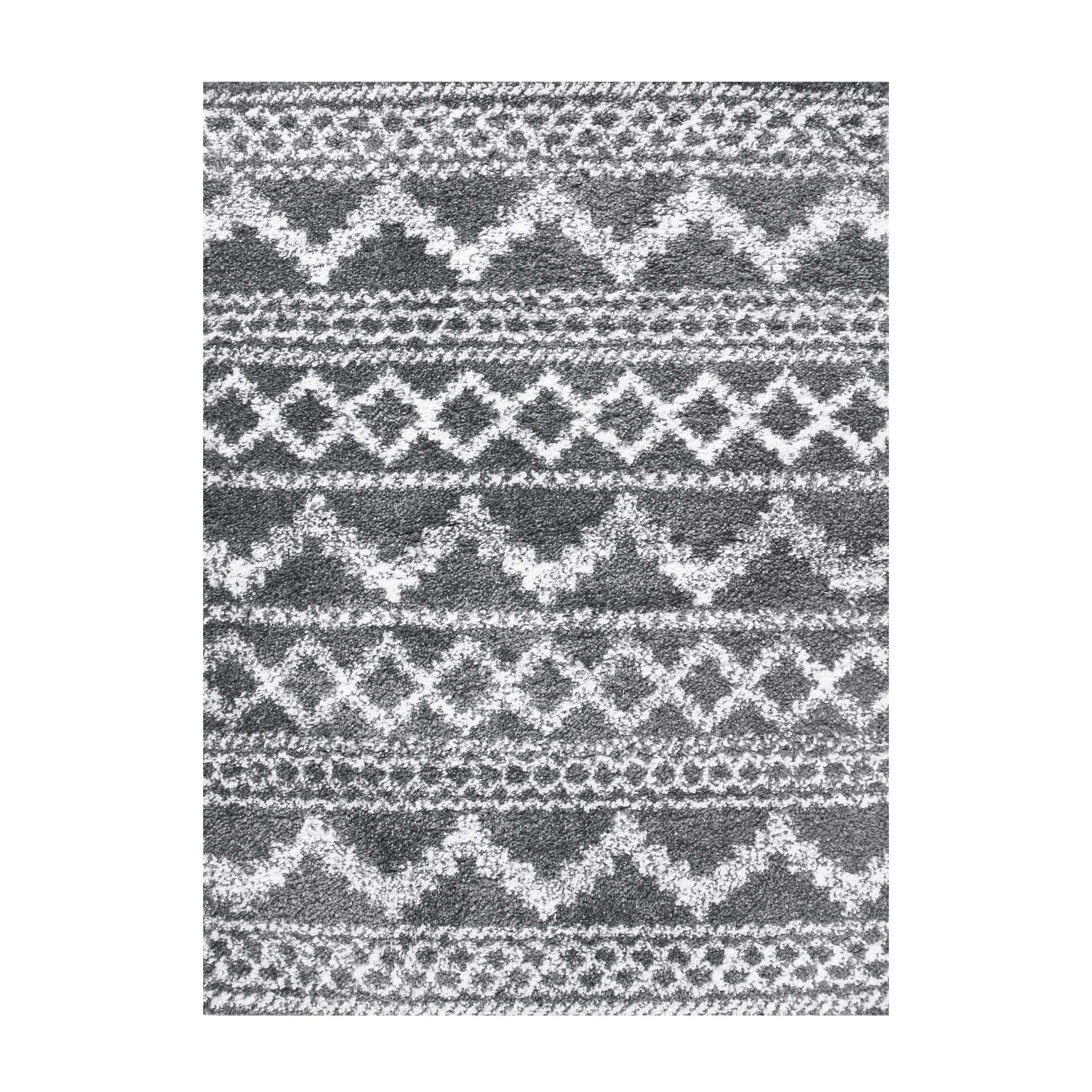 Bohemian Shag Area Rug - Soft Plush Geometric Design for Living Room, Bedroom & Nursery | Stylish & Cozy Home Decor