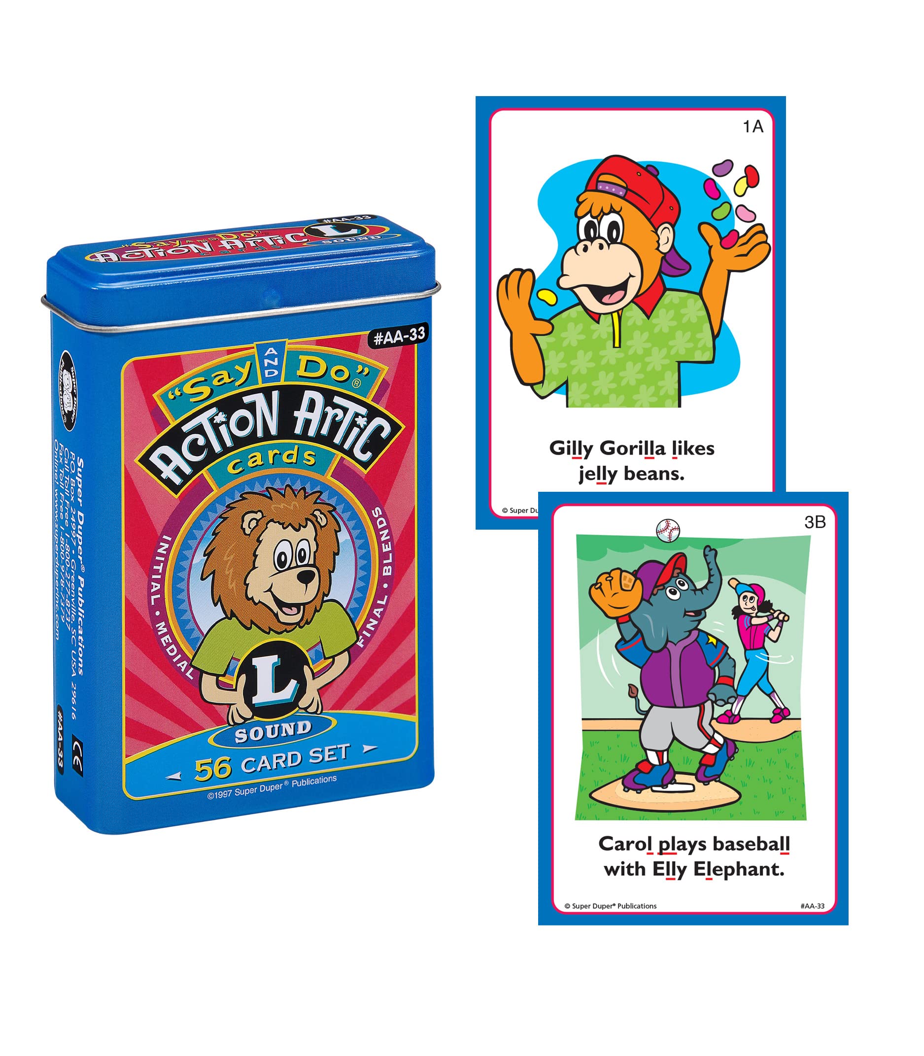 Super Duper Publications Say and Do® Action Articulation Bundle – 10 Sound Flash Cards for Vocabulary & Language Development | Speech Therapy & ESL Learning Materials | Classroom & Homeschool Educational Games