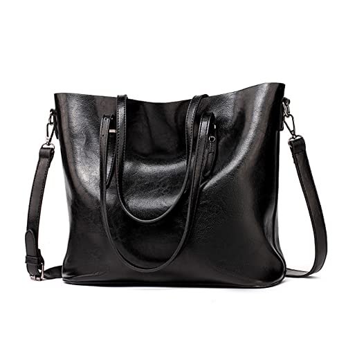 Women's Leather Tote Bag - Stylish Handbag for Work & Travel