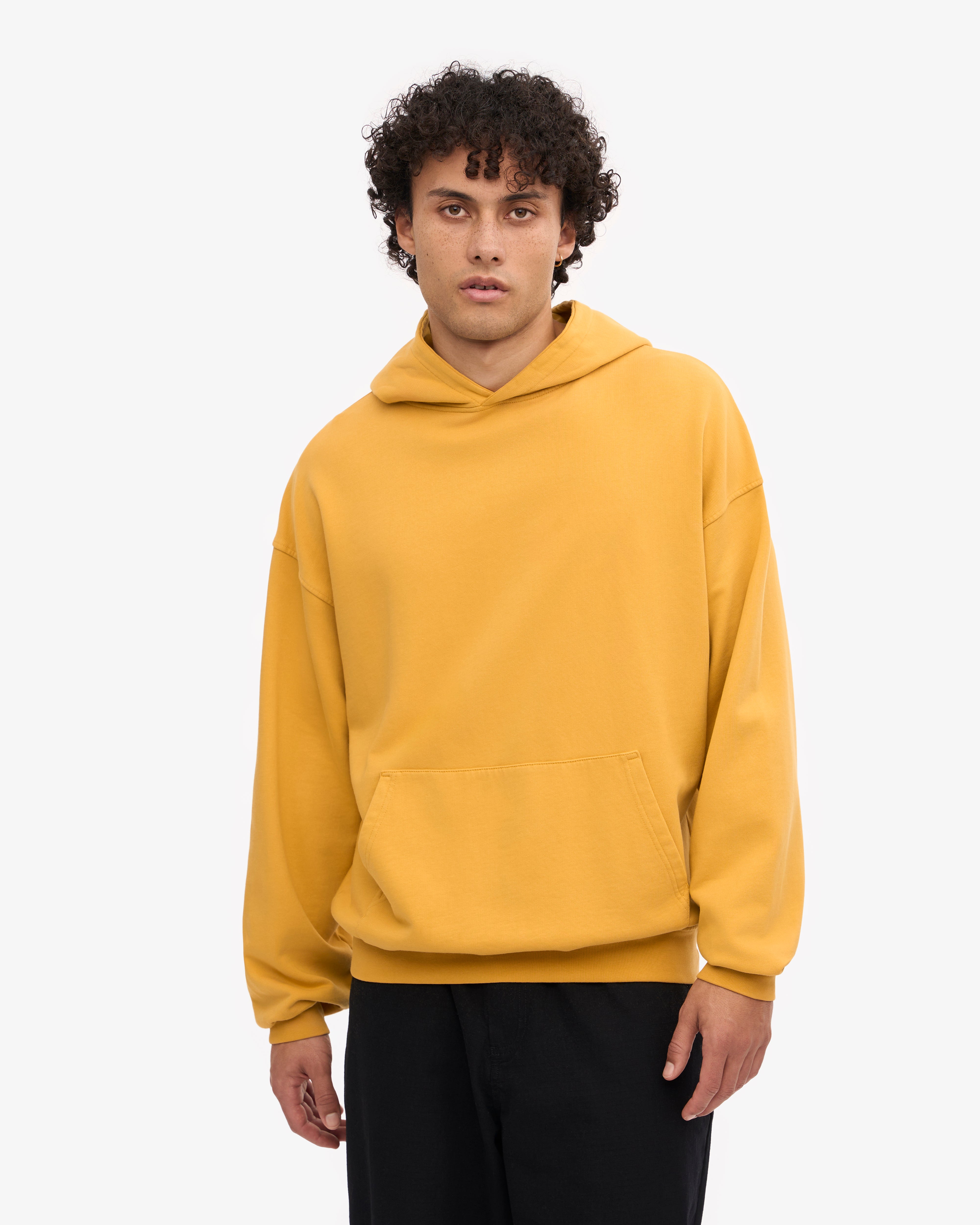 Organic Oversized Hoodie - Soft & Cozy Burned Yellow Pullover for Men & Women | Perfect for Casual Wear, Loungewear & Outdoor Activities