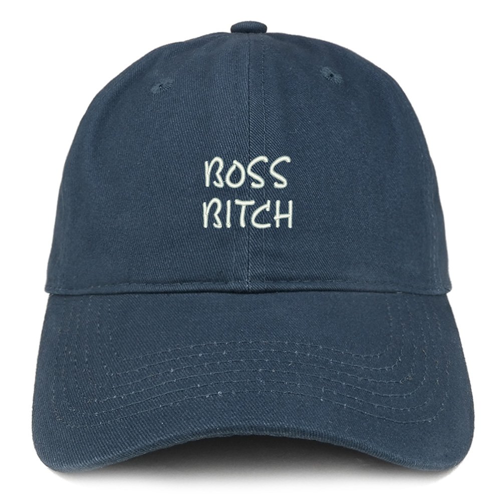 Trendy Women's Apparel - Boss Bitch Embroidered Soft Cotton Dad Hat | Casual Streetwear & Fashion Accessory for Everyday Wear
