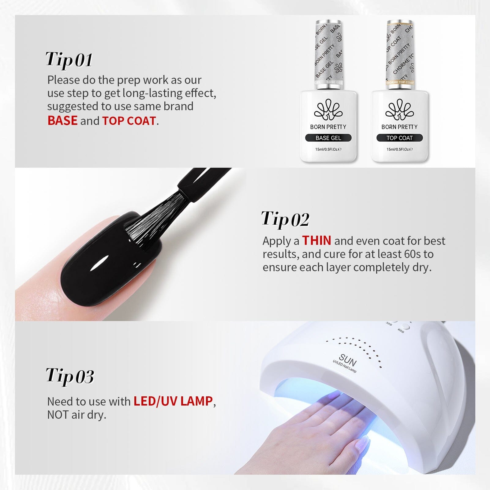 Hema Free Color Gel Polish #01 Black 15ml - Long Lasting Nail Polish for Salon & Home Manicure - Perfect for Nail Art, DIY Nails, and Professional Use