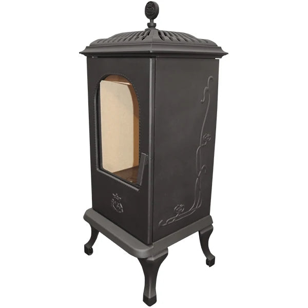 Westbo Victoria 125 Cast Iron Stove - Classic Fireplace for Cozy Living Rooms & Rustic Cabins