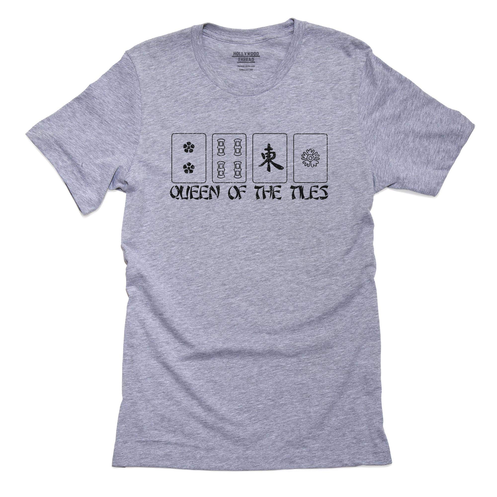 Mahjong Queen Chinese Game Men's T-Shirt - Vintage Mahjong Design Cotton Tee for Gamers & Enthusiasts - Perfect for Casual Wear, Game Nights & Asian Culture Apparel