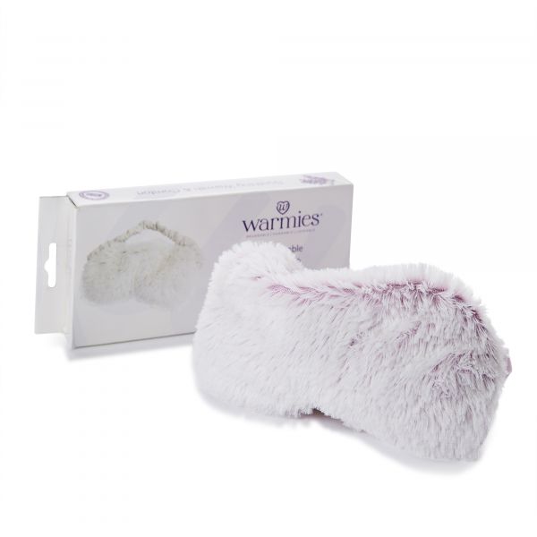 Luxury Heated Marshmallow Pink Eye Mask for Sleep & Relaxation - Soft & Warm Eye Compress for Stress Relief, Spa, Travel & Home Use