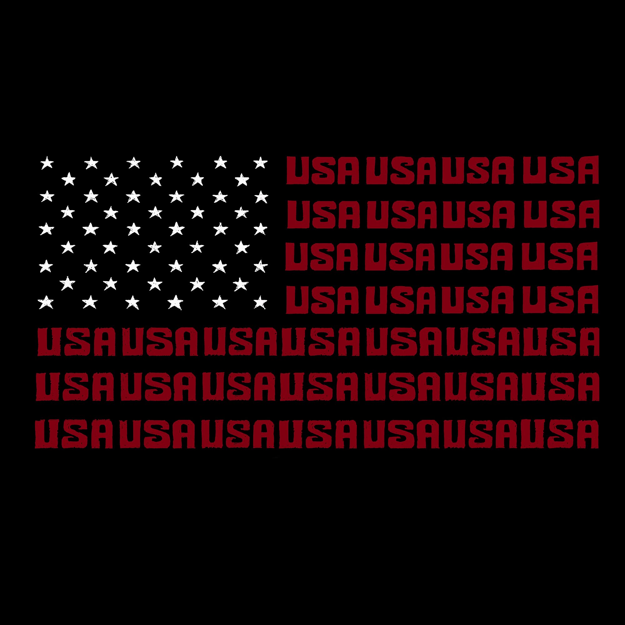 LA POP ART Boys' Word Art Hooded Sweatshirt - Patriotic USA Flag Design | Comfortable Pullover for School, Sports & Casual Wear