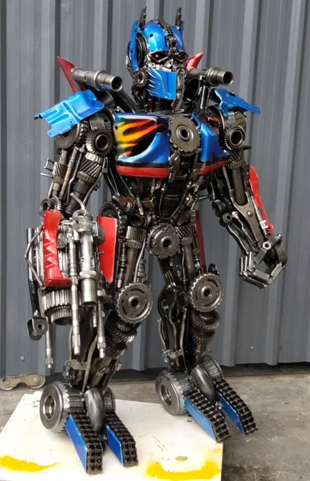 Optimus Prime Metal Art Sculpture - 55