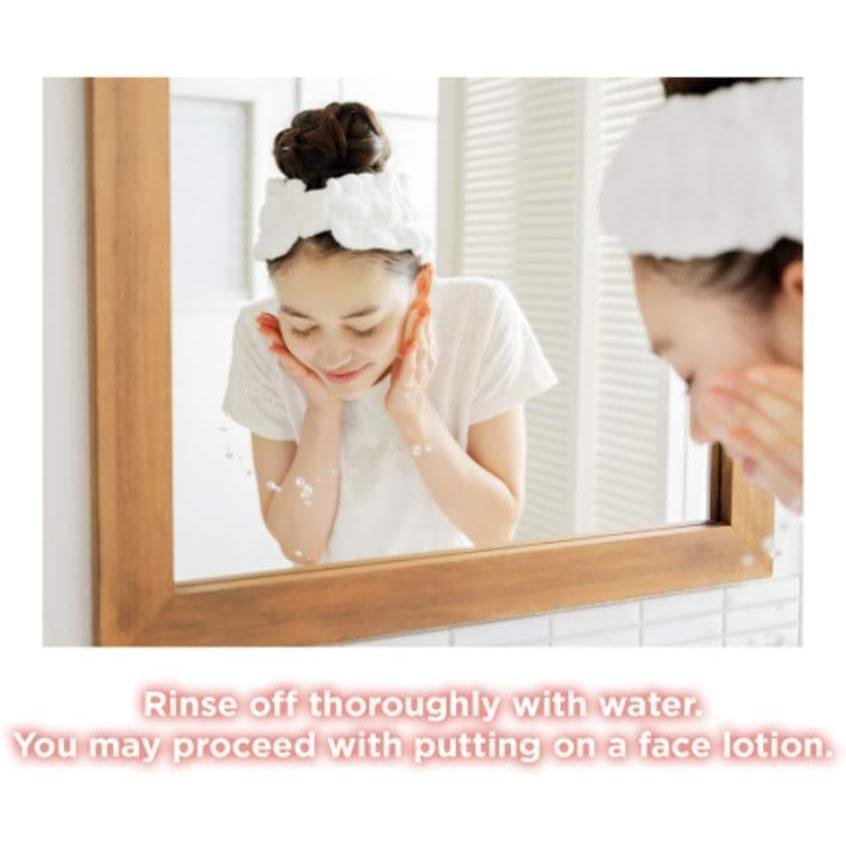 BCL Momopuri Peach Cleansing Wash - Gentle Foaming Facial Cleanser with Peach Extract (150g) for Soft, Hydrated Skin | Perfect for Daily Skincare Routine & Travel