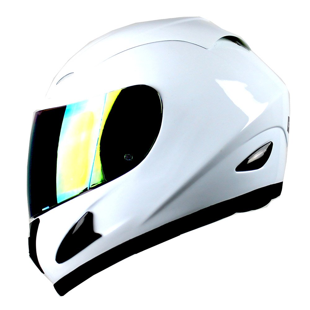 WOW Motorcycle Street Bike Full Face Helmet - DOT Certified, Lightweight & Ventilated for Men & Women - Perfect for Cruiser, Sport Bike & Daily Commuting