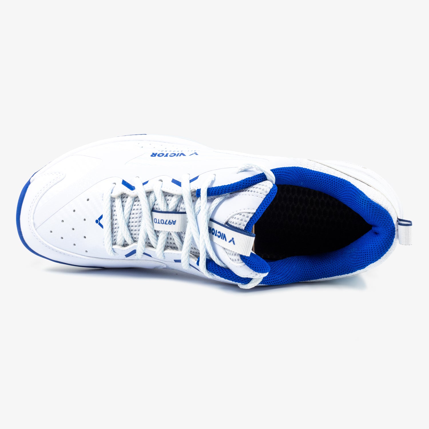 VICTOR A970TD AB Badminton Shoes White Blue - Lightweight & Breathable for Indoor & Outdoor Sports - Perfect for Badminton, Tennis & Court Games