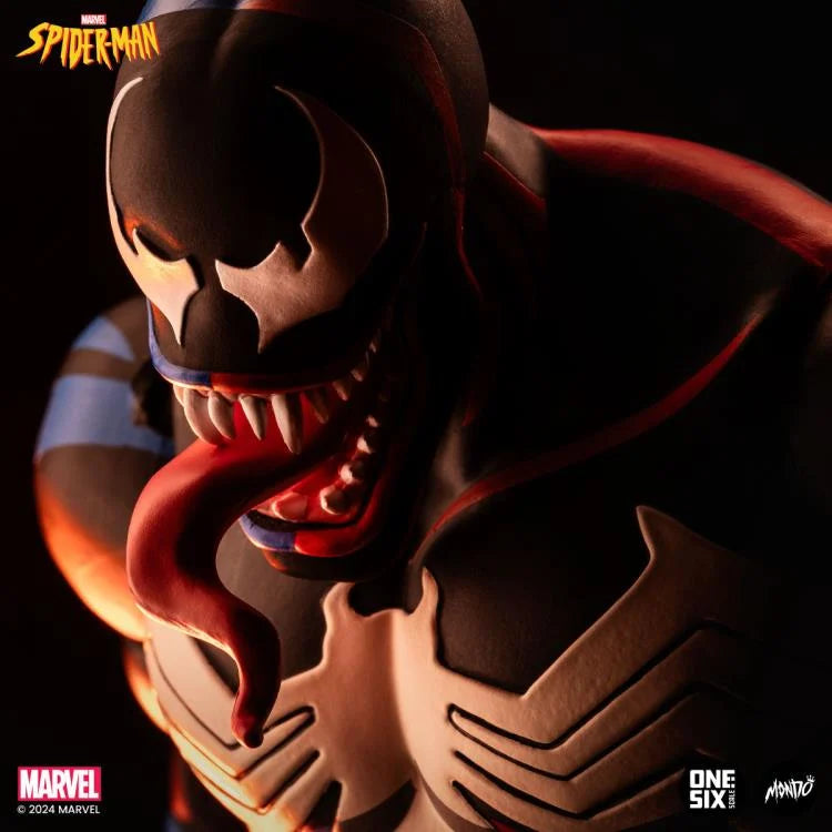 Spider-Man: The Animated Series Venom 1/6 Scale Collectible Action Figure - Perfect for Marvel Fans & Display Collections