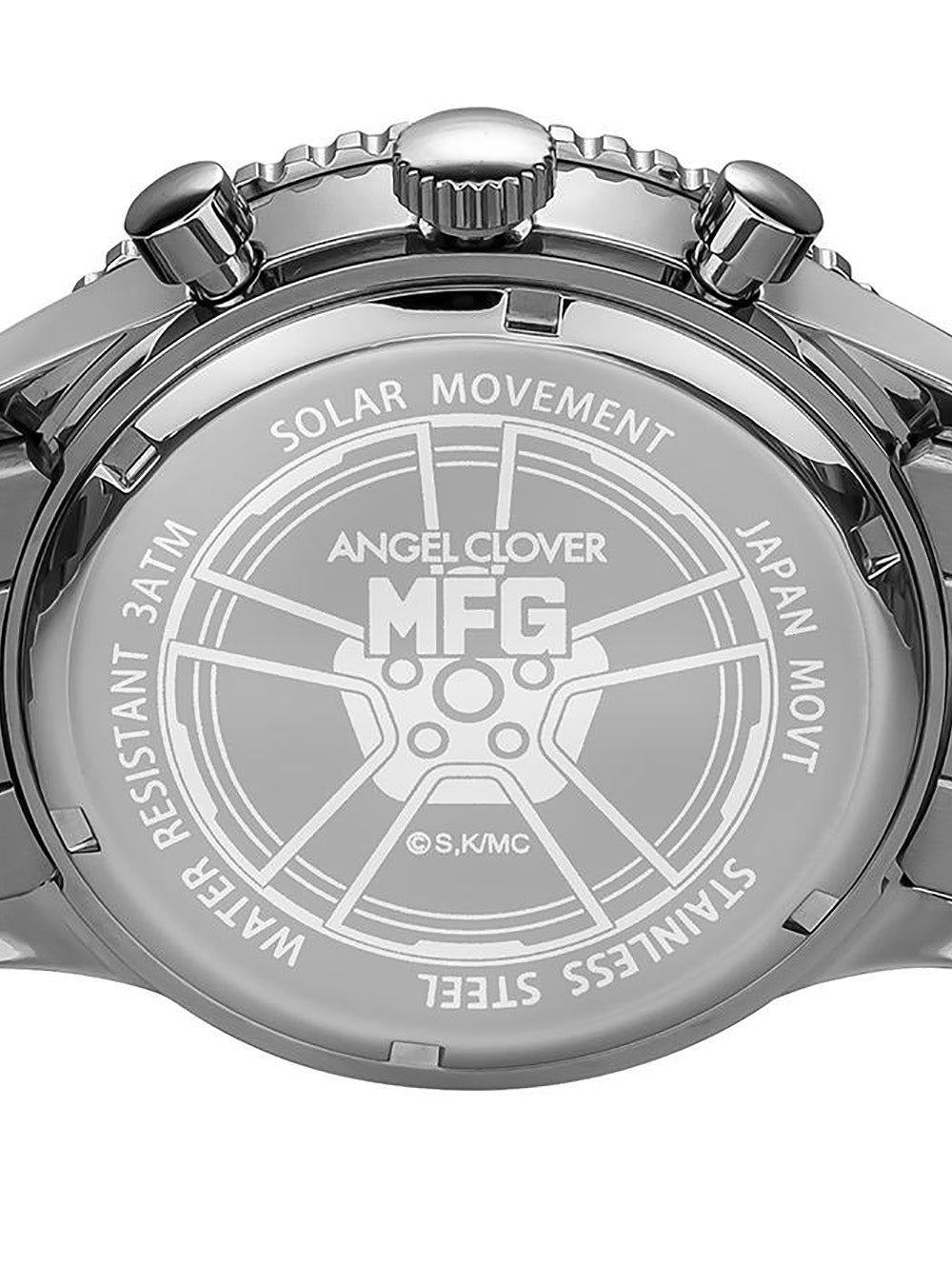 MF GHOST × ANGEL CLOVER Limited Edition Solar Chronograph Watch - Japanese Movement - Collector's Timepiece for Anime Fans & Streetwear Enthusiasts - Perfect for Cosplay, Fashion Statements & Gift Giving