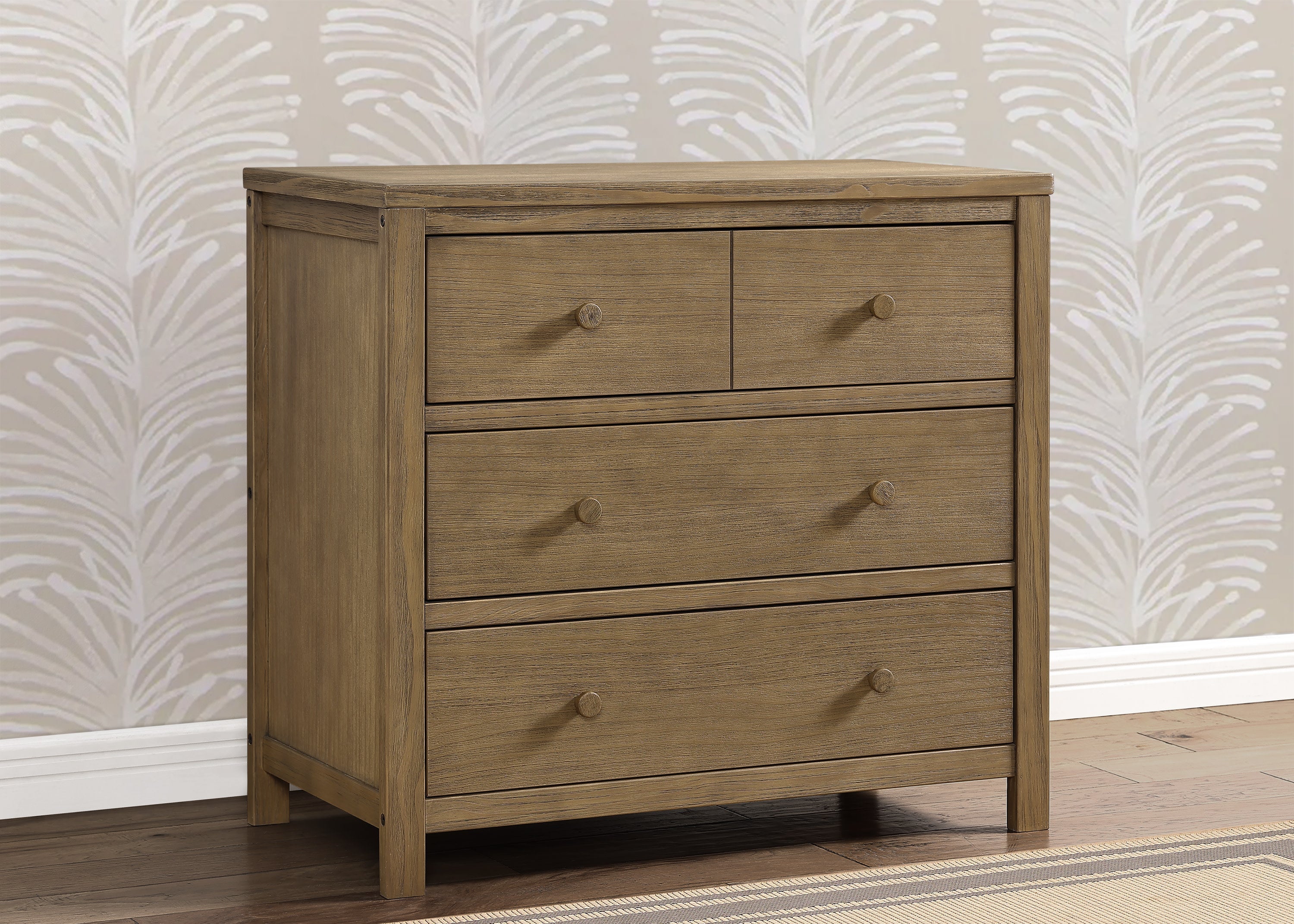 Cambridge 3-Drawer Dresser with Interlocking Drawers - Sturdy Bedroom Storage Furniture for Home Organization & Closet Space Saving