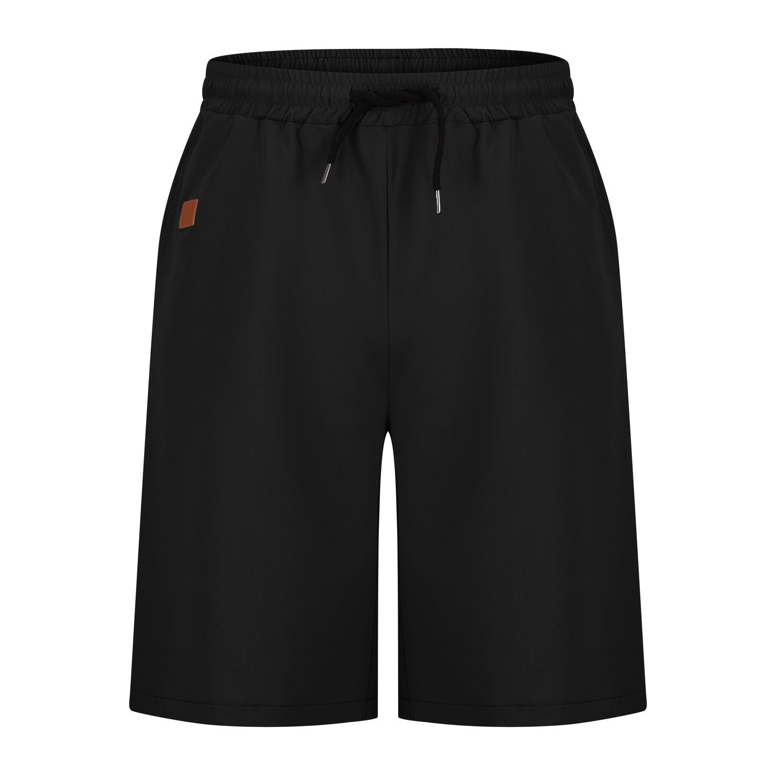 **Men's Athletic Shorts - Summer Casual Cargo Shorts with Elastic High Waist & Drawstring - Workout, Golf, Running, Gym - Comfortable Stretch Fabric with Pockets**    *(Perfect for Outdoor Activities, Sports, Travel & Everyday Wear)*