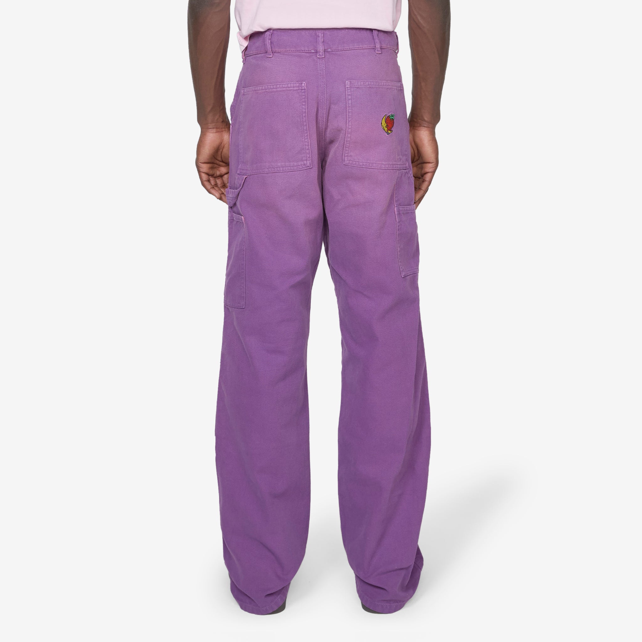 Angry Work Pants for Men - Durable Purple Cargo Pants with Multiple Pockets | Perfect for Construction, Hiking & Outdoor Work