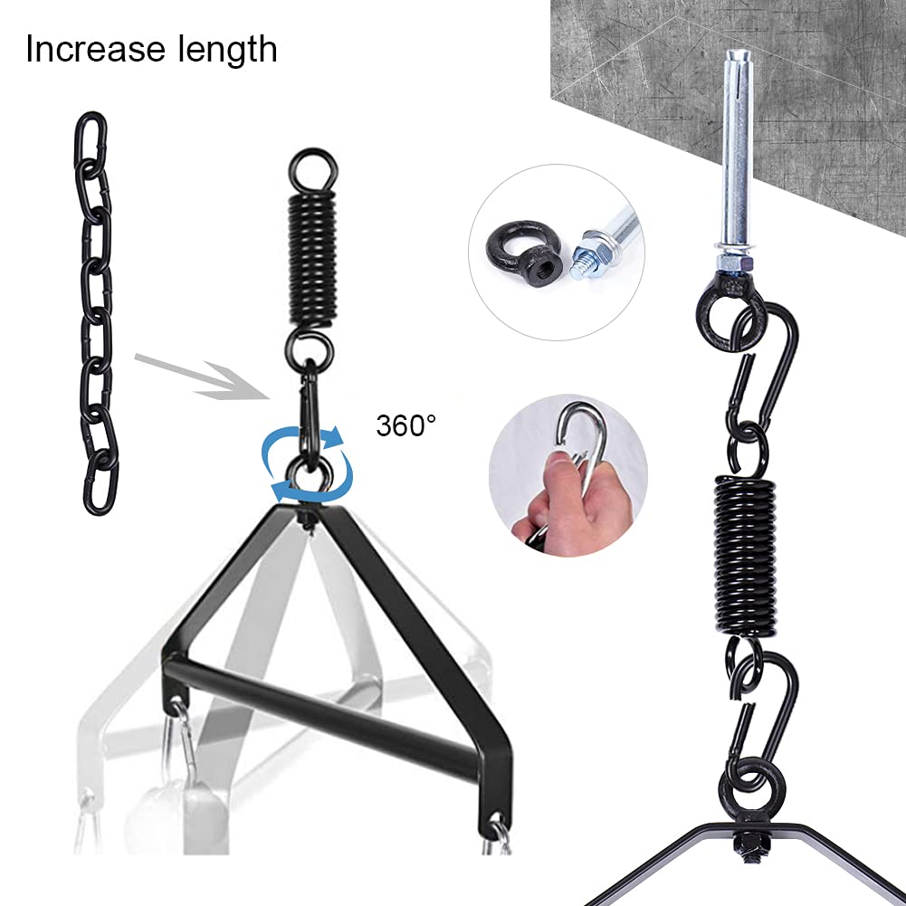 Premium BDSM Sex Swing for Couples - Heavy Duty Steel Triangle Frame, Adjustable Straps & 440lbs Capacity - Adult Bondage Restraint Toy for Spicy Bedroom Play (Red) - Perfect for Master/Slave Roleplay & Erotic Home Use