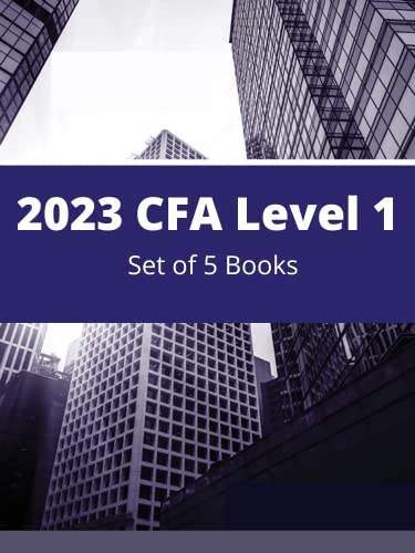 2023 CFA Level 1 Exam Prep Books - Complete Study Guide Set of 5 Textbooks with Practice Questions | Ideal for CFA Candidates, Self-Study & Financial Certification Preparation