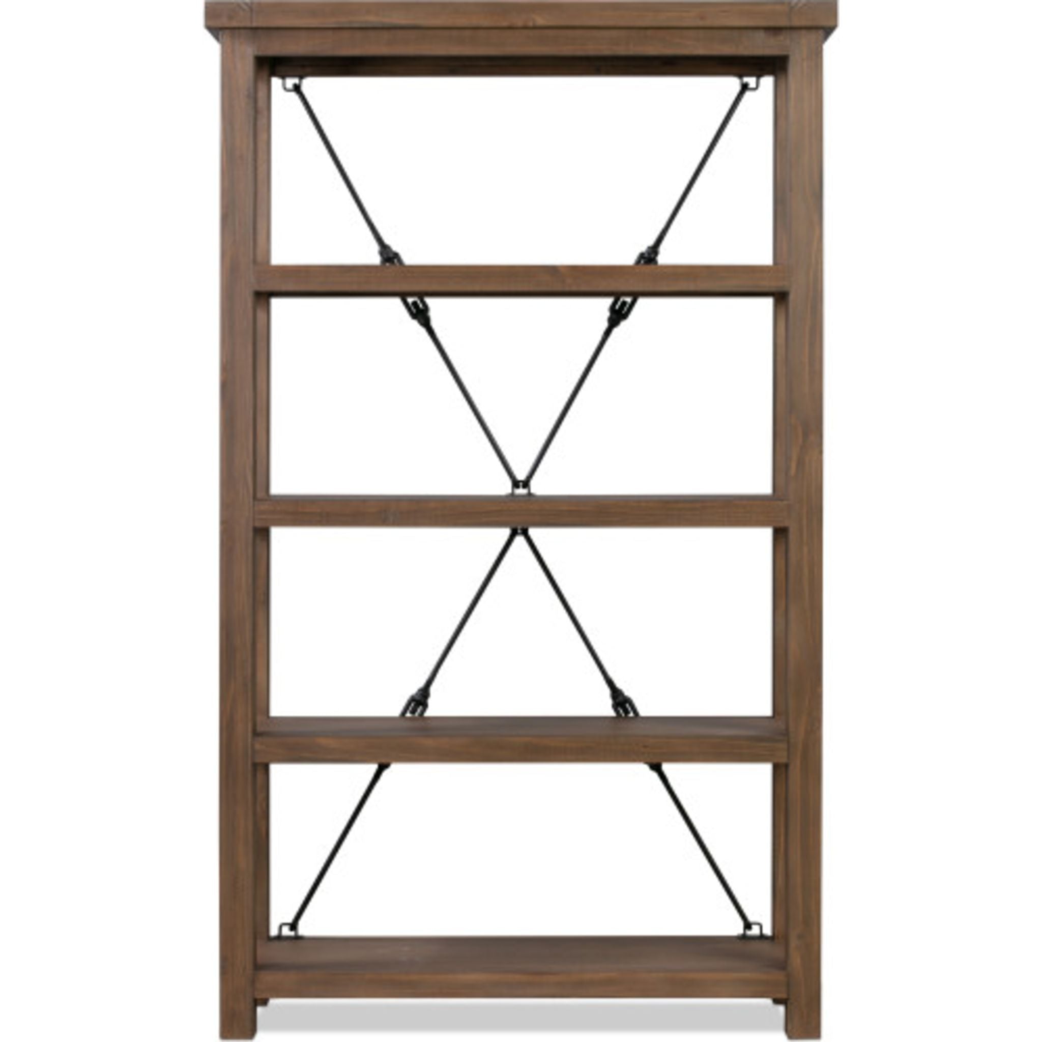 Flint Oak Autumn Shelving Unit - Rustic Wooden Bookshelf for Home & Office Organization | Perfect for Living Room, Bedroom, and Study Decor