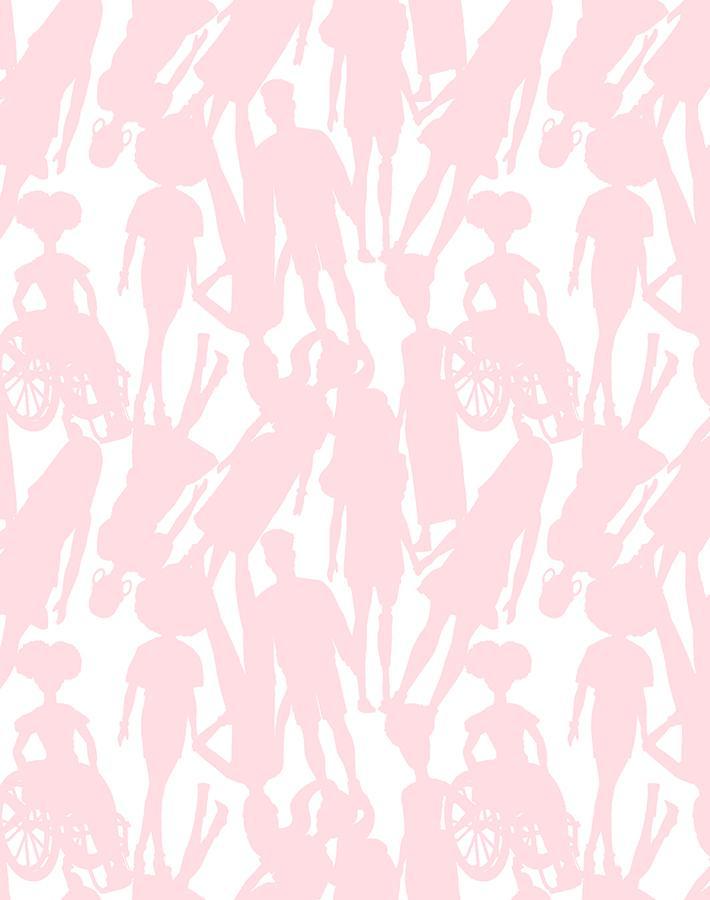 Barbie™ Pink Fashionistas™ Silhouettes Wallpaper - Perfect for Girls' Bedrooms, Playrooms & Barbie-Themed Decor