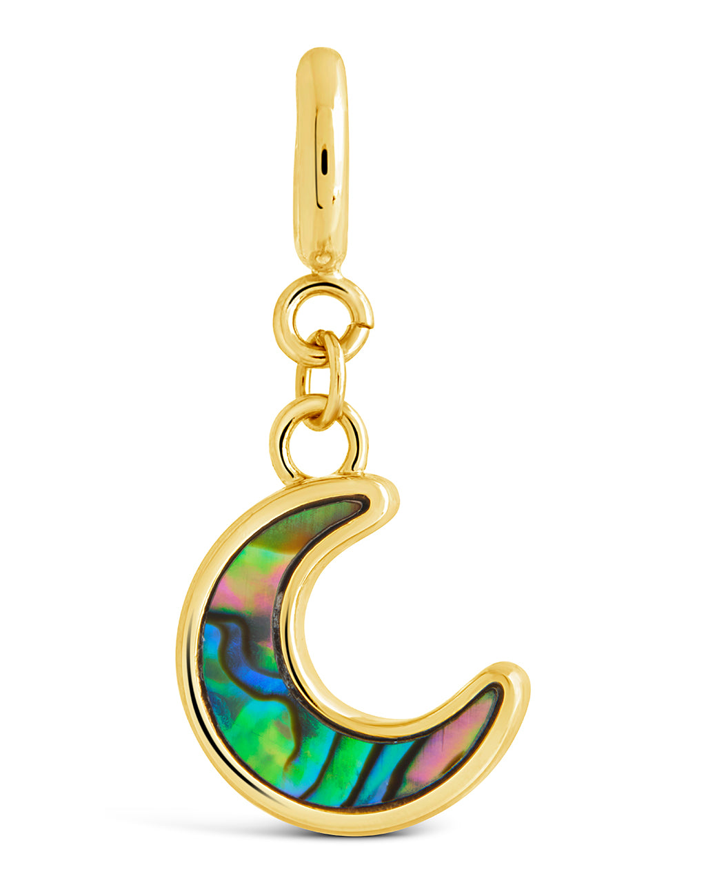 Blue Moon Abalone Charm - Elegant Shell Jewelry for Women, Unique Pendant Necklace Gift for Her, Perfect for Beach Weddings & Boho Fashion