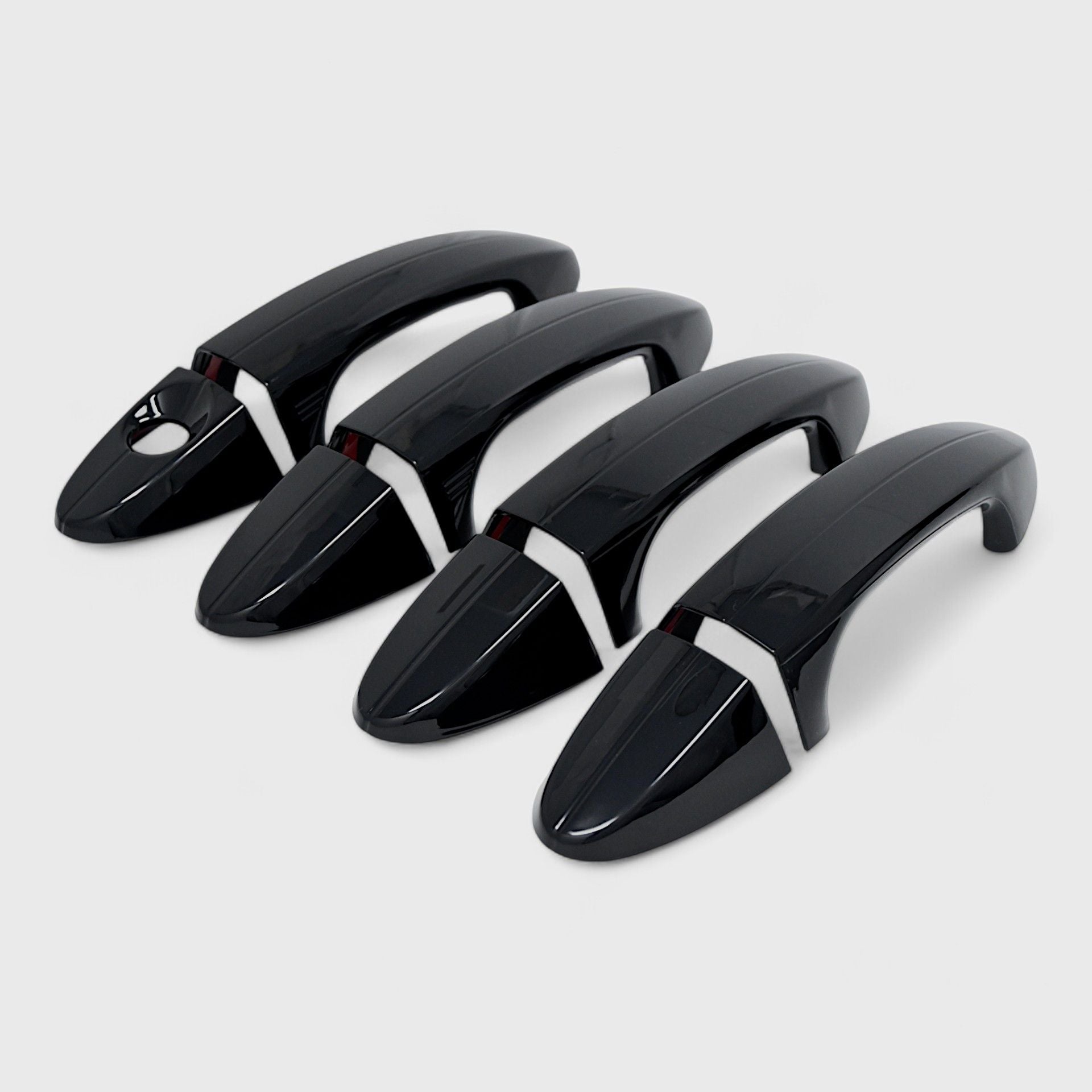 Gloss Black Chrome Delete Door Handle Cover for Keyless Entry Sensors - DH6327BLK | Perfect for Car Customization & Exterior Protection