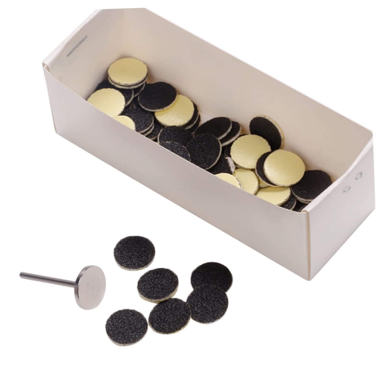 minkissy Sanding Discs for Pedicure Drill - Nail Grinder Sandpaper Pads, Foot Callus Remover Kit (1 Set) - Perfect for At-Home & Salon Manicures, Pedicures & Nail Care