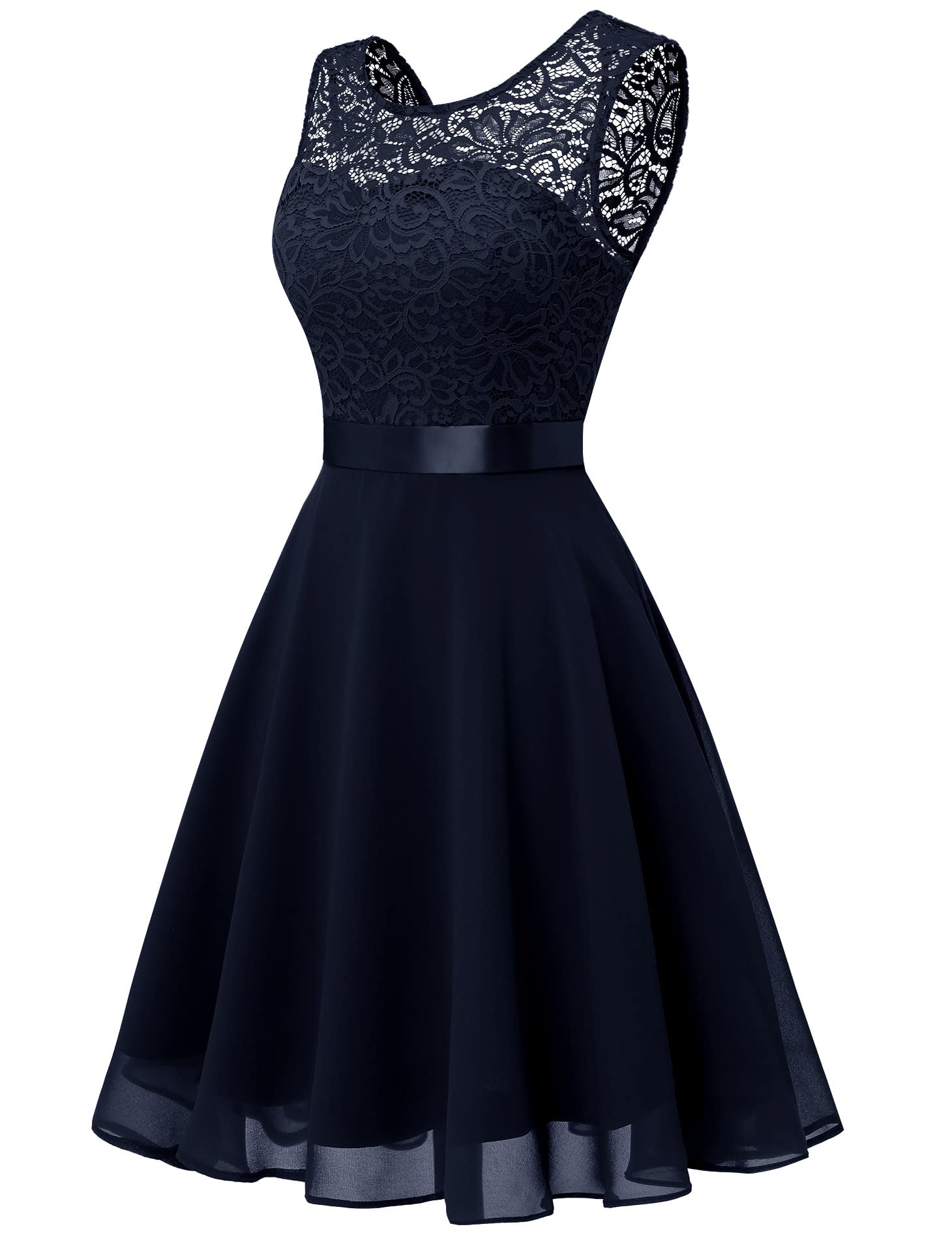 BeryLove Women's Short Prom Dress Lace Formal Gown - Elegant Wedding Guest, Cocktail Party & Bridesmaid Dress for Special Occasions | Perfect for Evening Events, Dinners & Celebrations