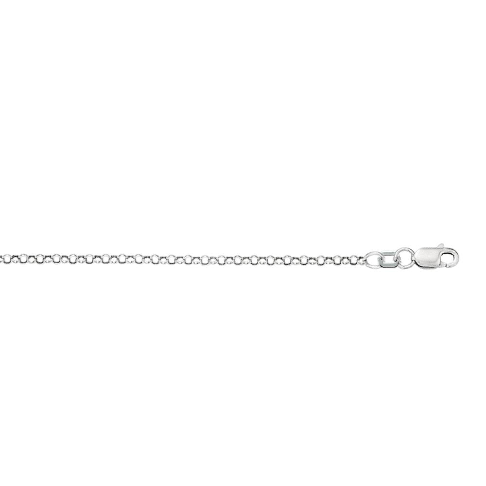 10K Gold 2.4mm Lite Rolo Chain Necklace - Dainty & Lightweight Jewelry for Women - Perfect for Layering, Everyday Wear & Special Occasions