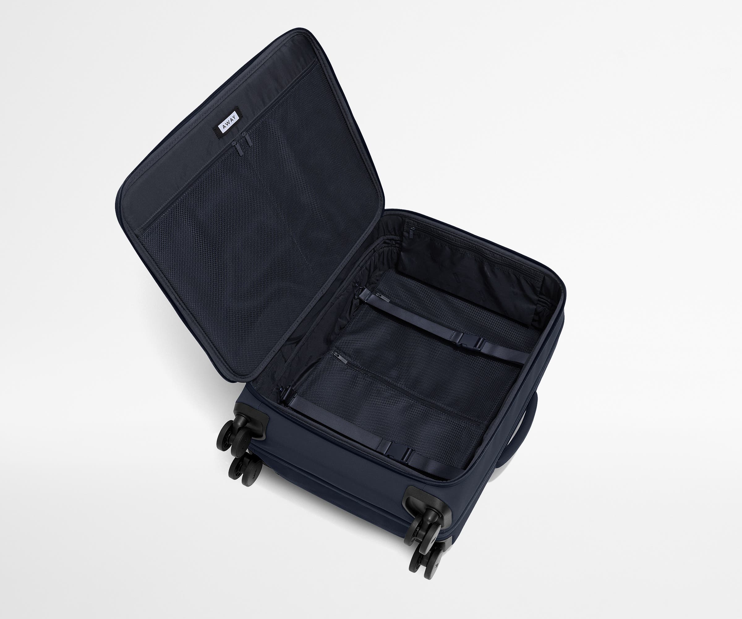 Premium Softside Medium Luggage in Navy Blue - Lightweight & Durable Carry-On Suitcase for Travel, Business Trips & Weekend Getaways