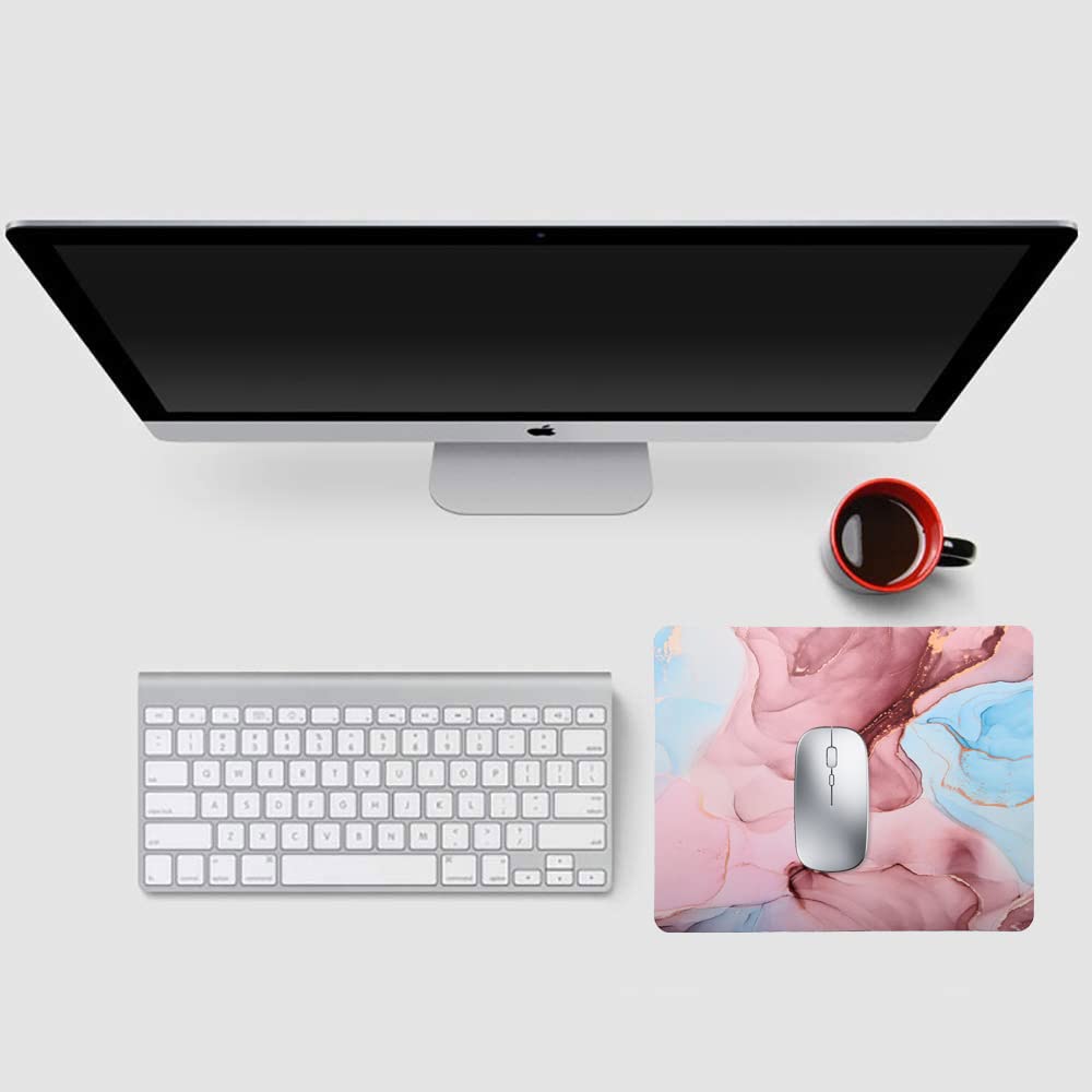 Premium Non-Slip Gaming Mouse Pad with Marble Design - 9.5