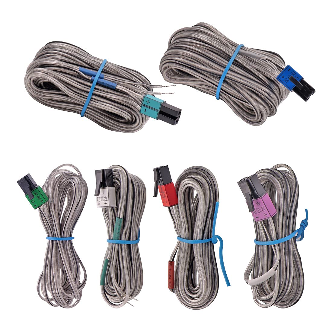 Tendodo 6-Pack Speaker Wire Cables for Sony Home Theater Systems HT-M3 HT-M5 HT-M7 STR-KM3 STR-KSL700 STR-KSL500 STR-KS1000 TR-KSL50 - High-Quality Audio Cables for Home Theater, Surround Sound, and Speaker Connections