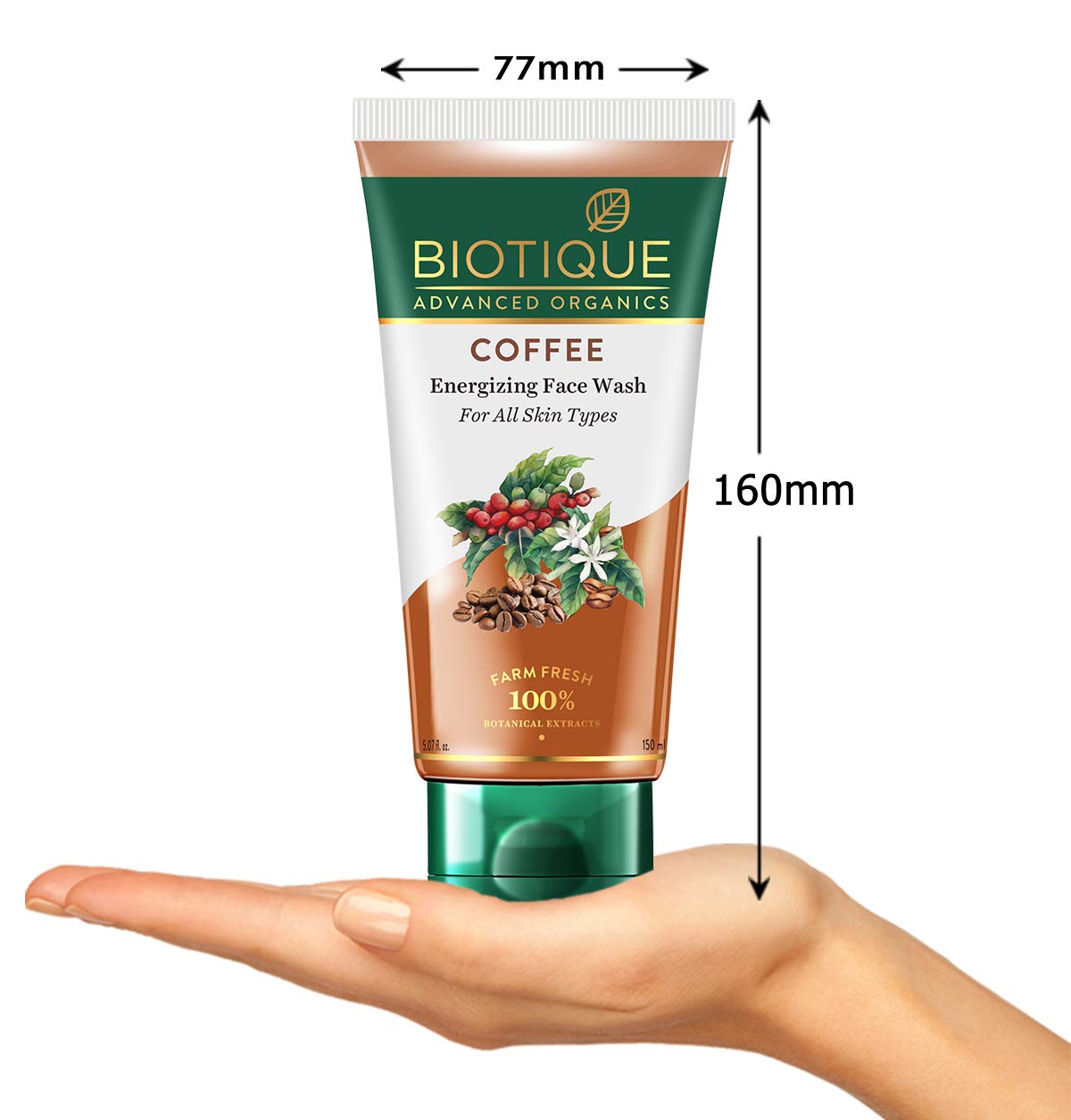 Biotique Coffee Energizing Face Wash 150ml - Purifying Facial Cleanser for Glowing Skin, Unclogs Pores & Refreshes | Daily Skincare Routine for Men & Women    Biotique Coffee Energizing Face Scrub 50g - Deep Exfoliating Scrub for Blackhead & Whitehead Removal, Brightens Dull Skin | Perfect for Weekly Detox & Smooth Complexion