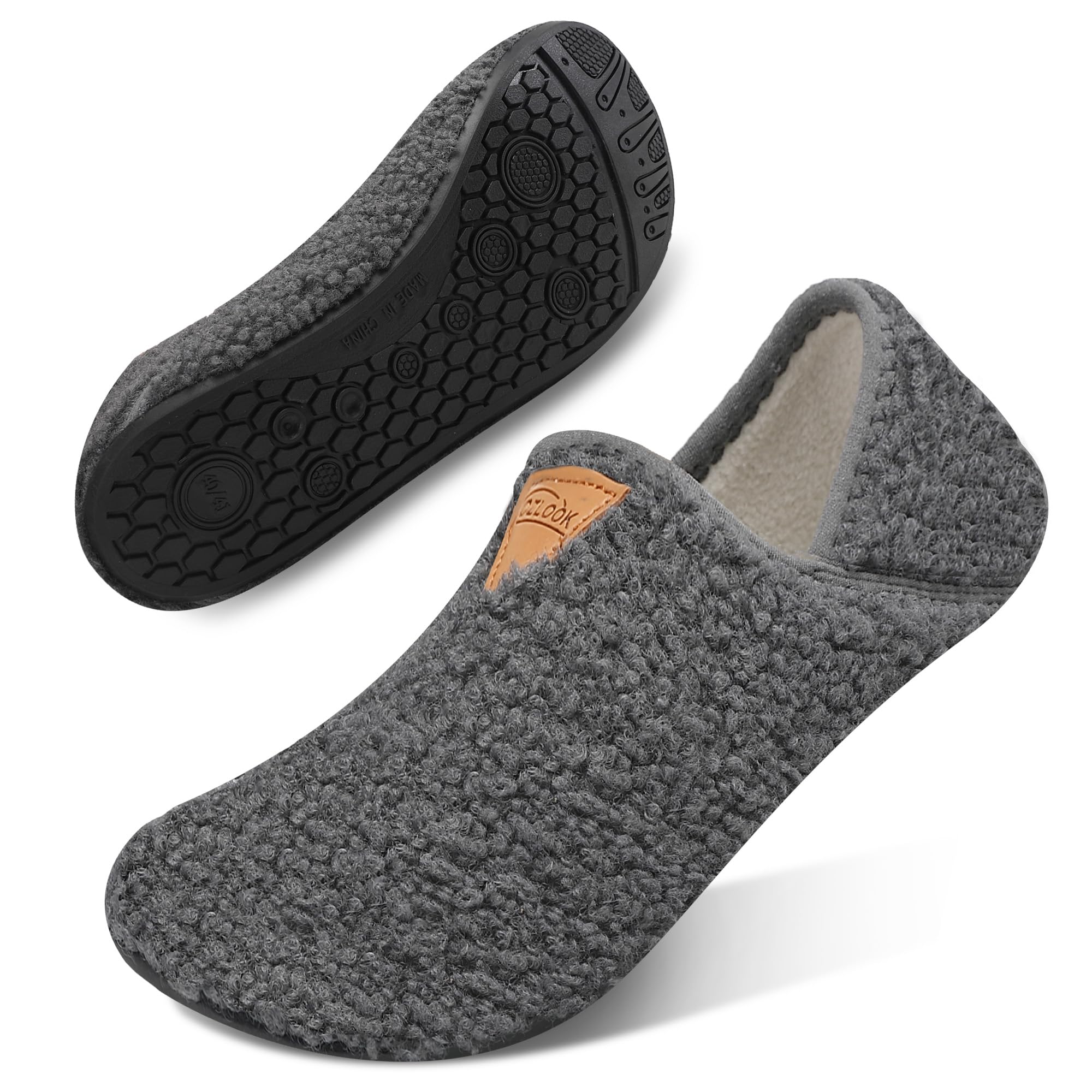 Comfortable Non-Slip House Slippers for Women & Men - Soft Indoor/Outdoor Slipper Socks with Grip Sole - Perfect for Home, Hospital, Travel & Relaxation