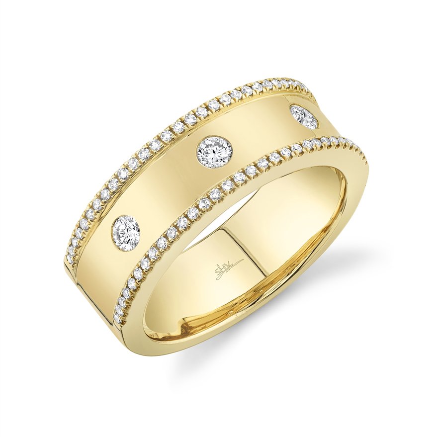 14K Gold 0.35 CTW Diamond Accent Wedding Band Ring for Women - Perfect for Engagement, Anniversary & Special Occasions