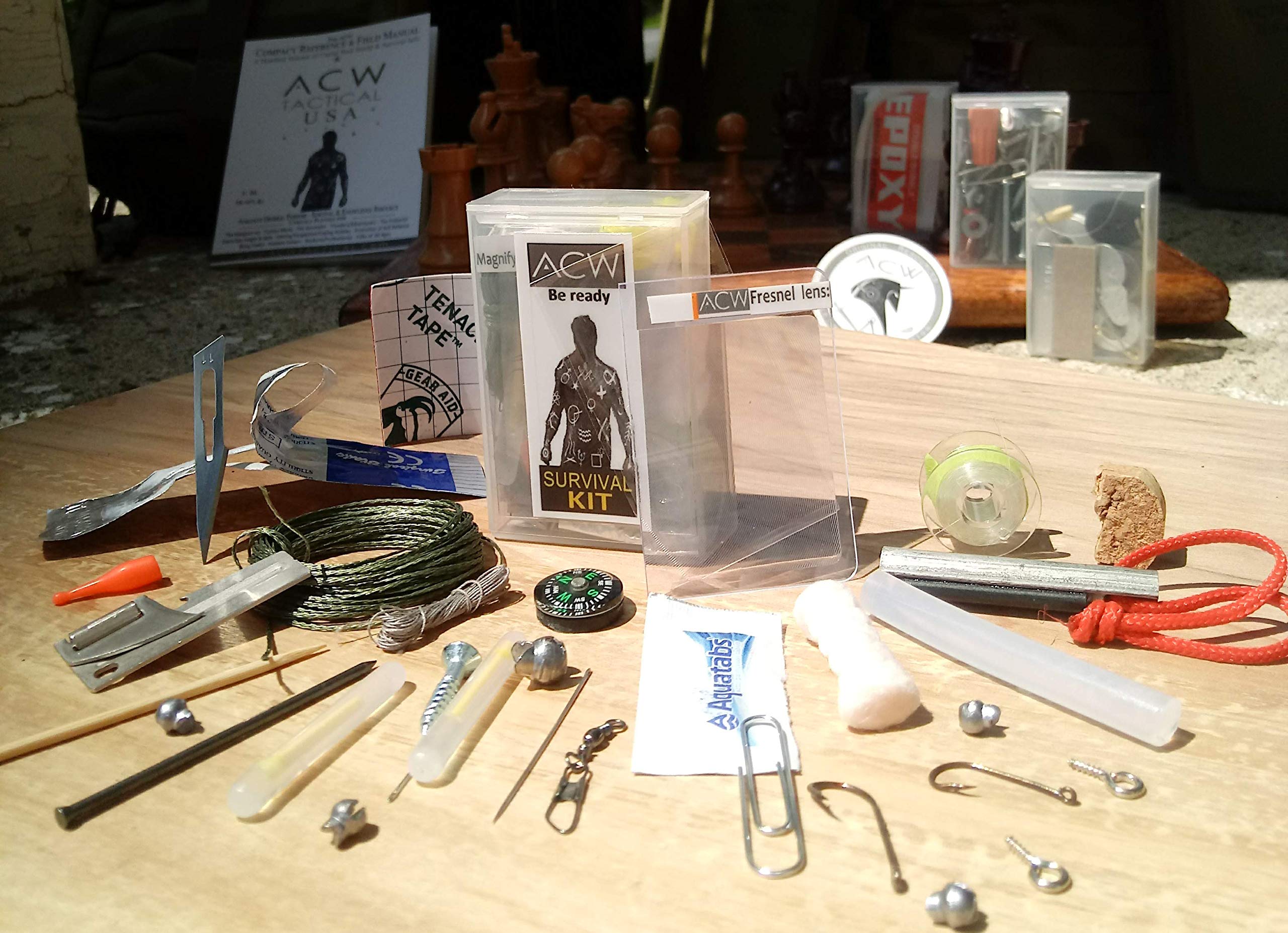 Compact Mini Survival Kit - Emergency Preparedness Gear for Outdoor Camping, Hiking & Travel | Portable First Aid & Survival Tools
