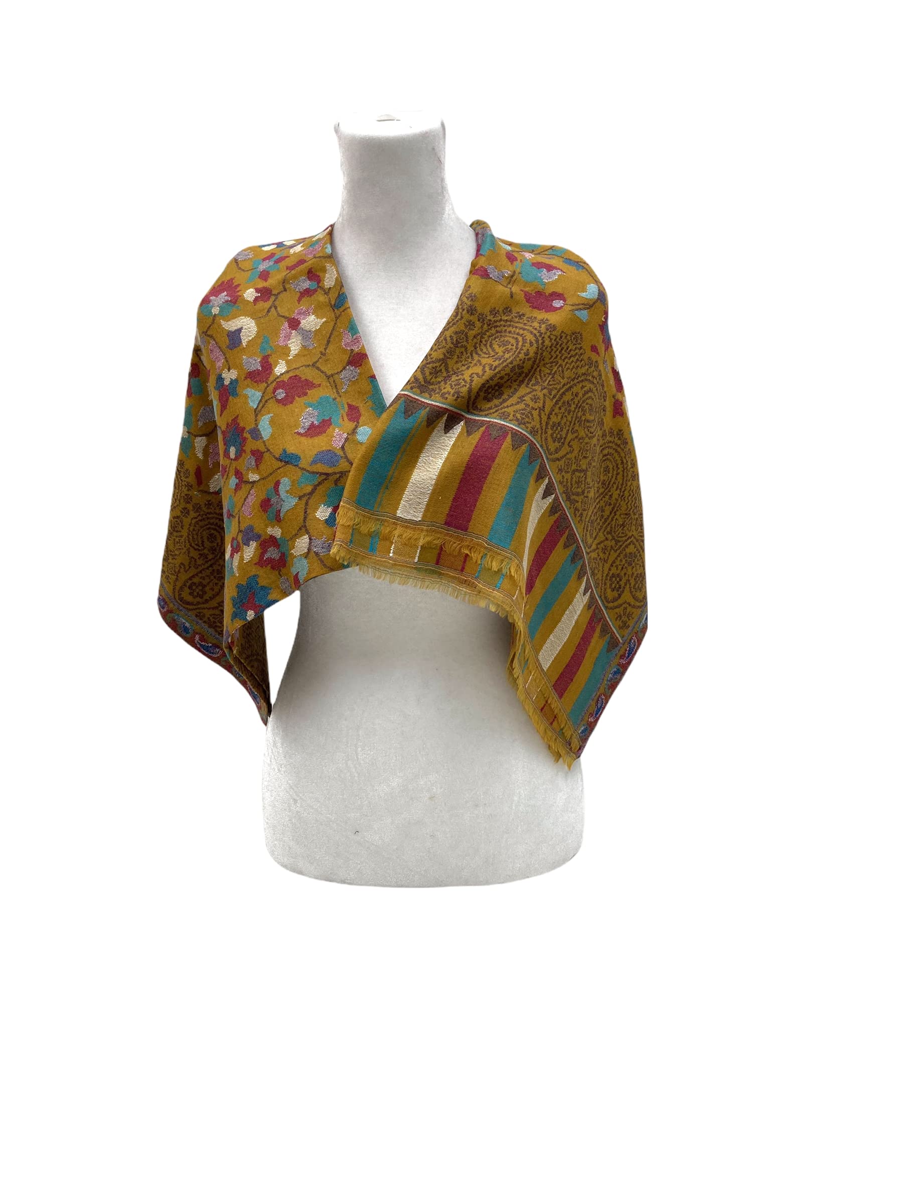 Women's Floral Print Wool Scarves - Long Warm Winter Shawls & Wraps for Fall & Winter - Cozy Accessory for Cold Weather, Outdoor Activities & Holiday Gifts