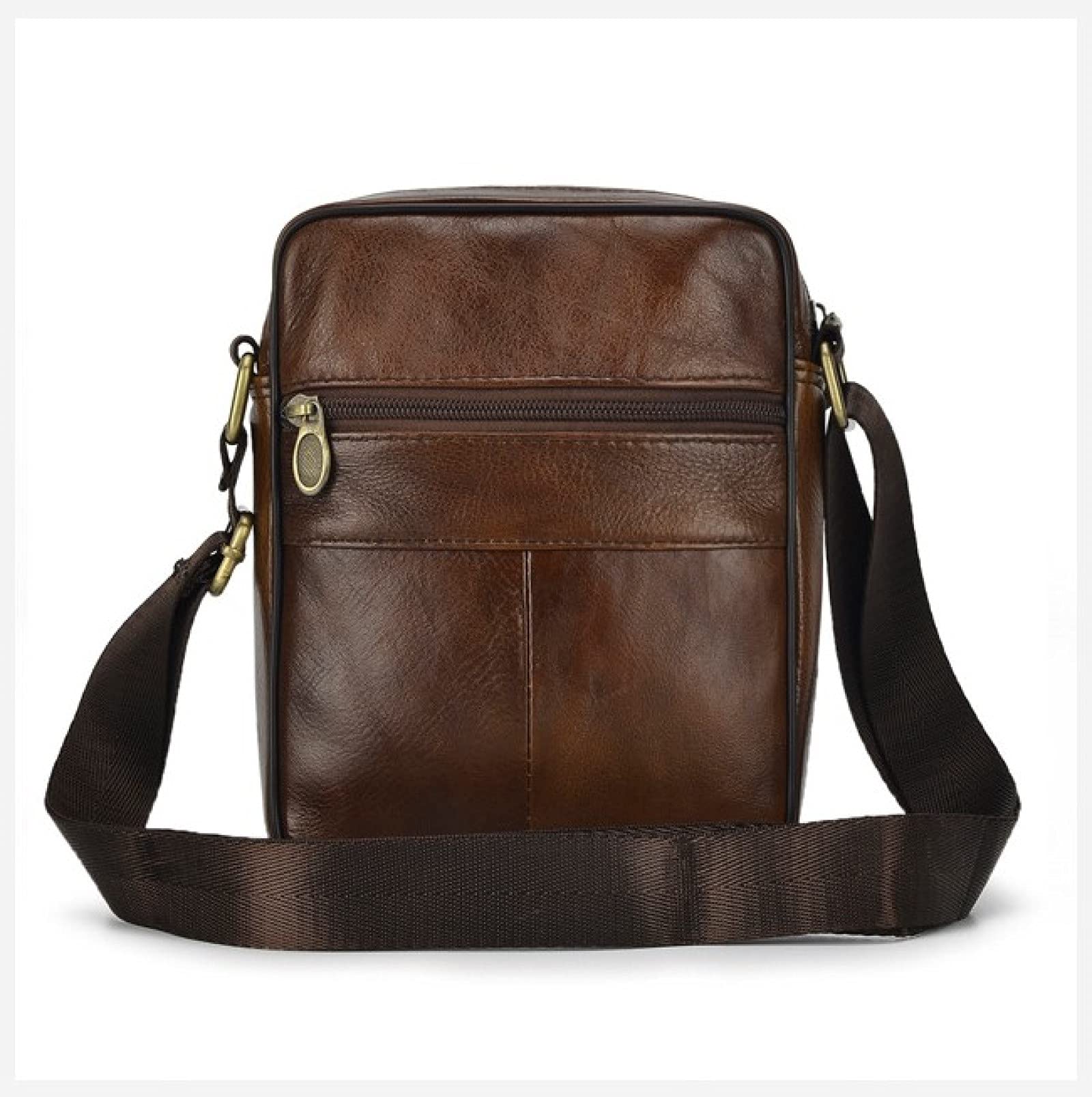 Men's Leather Messenger Bag - Travel & Business Crossbody Sling for Wallet & Essentials